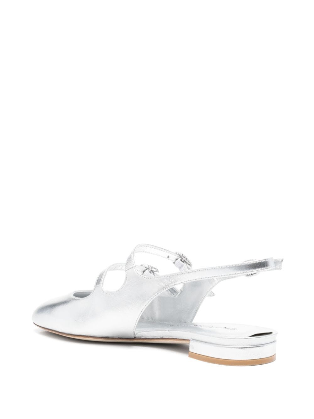 Shop Stuart Weitzman Claris Mj Slingback In Slv Silver