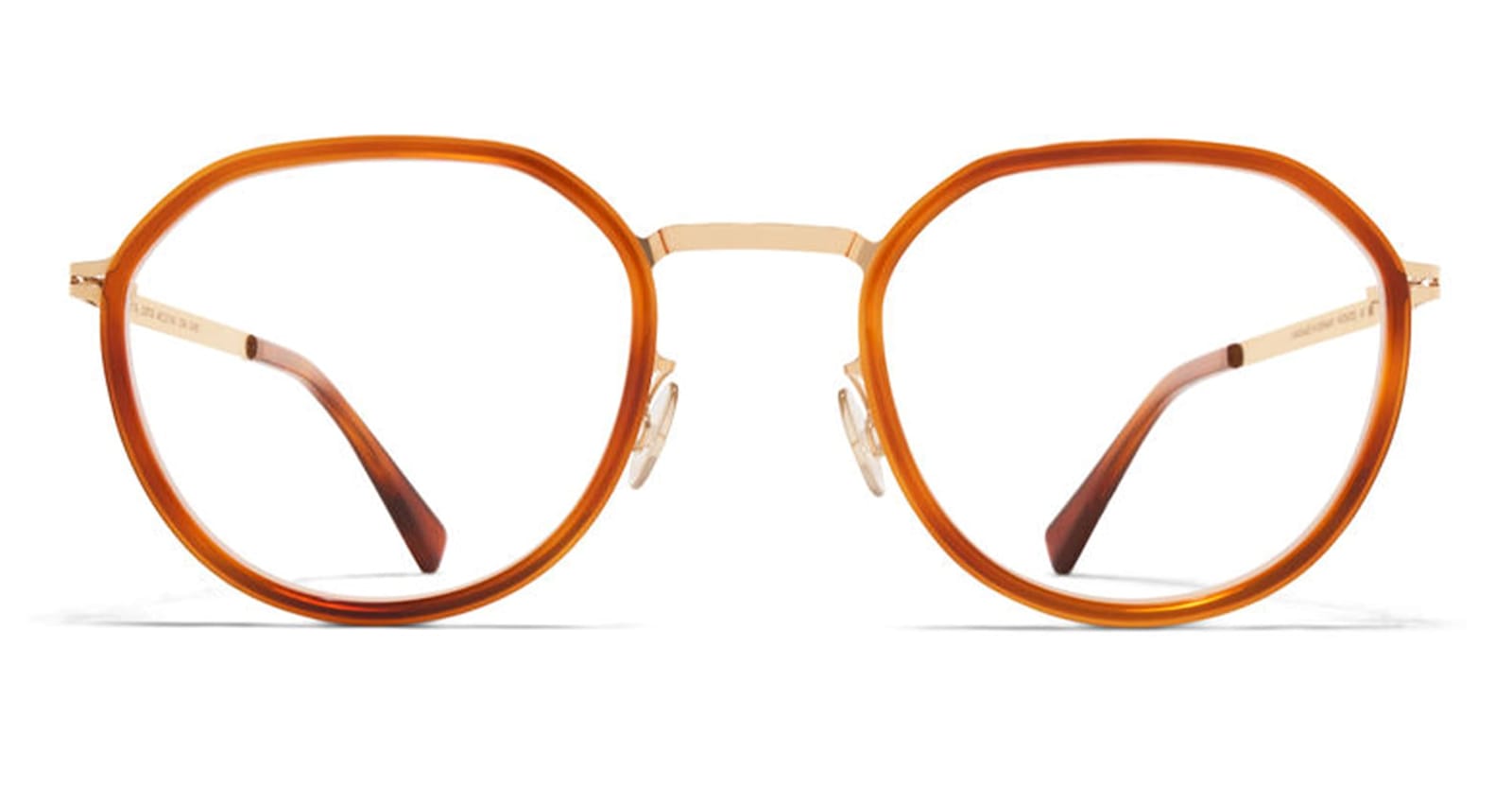 Mykita Justus - A99 Champagne Gold / Soft Havana Rx Glasses In Gold