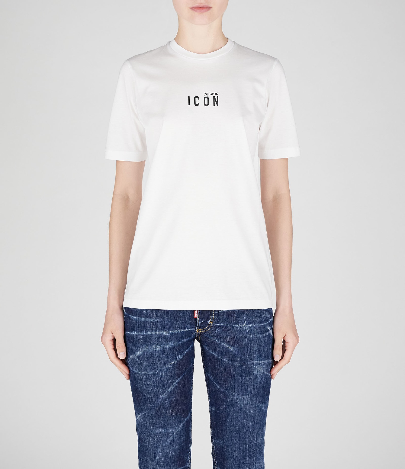 Shop Dsquared2 T-shirts In White-black
