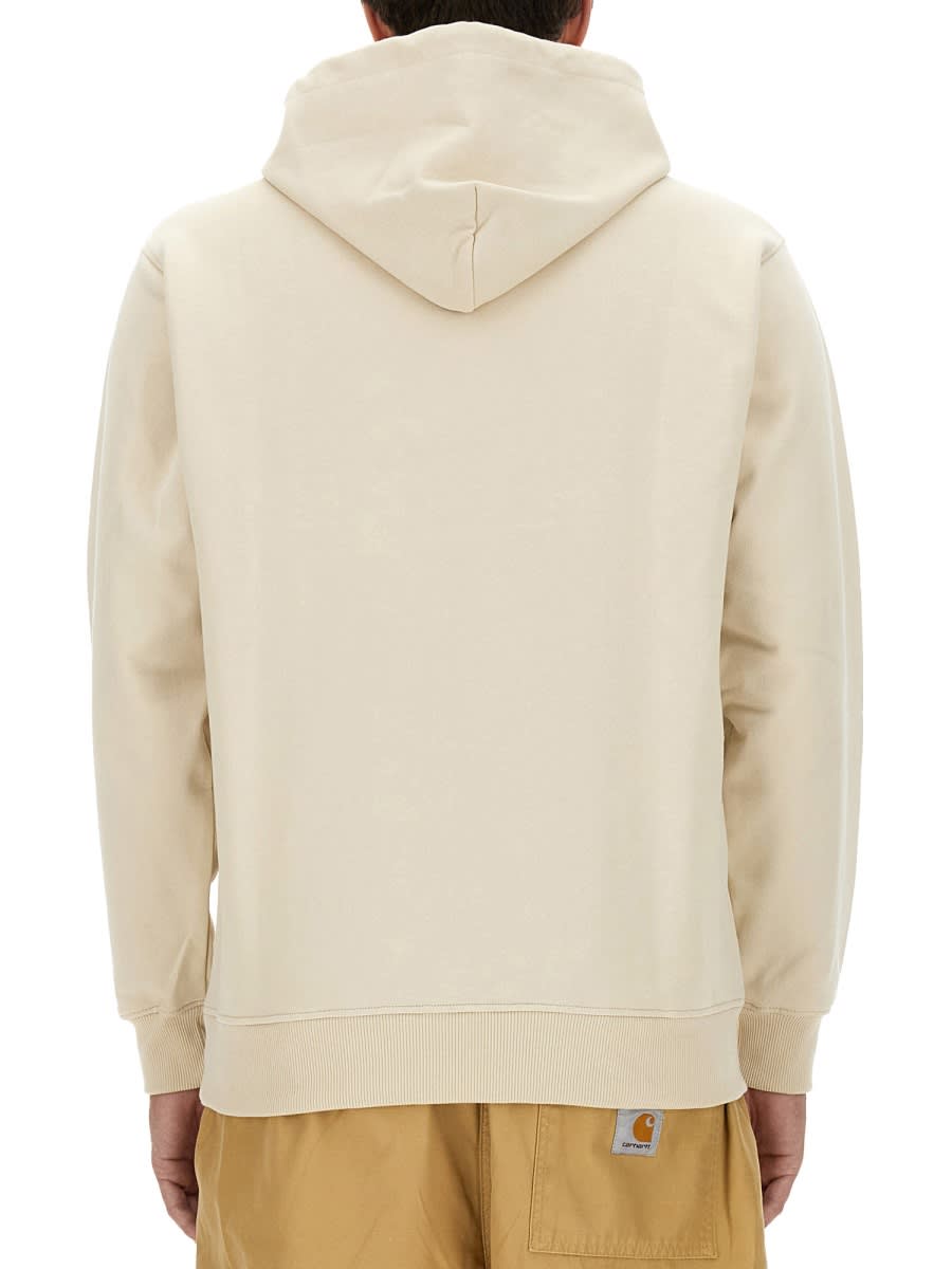 Shop Drôle De Monsieur Hoodie In Beige