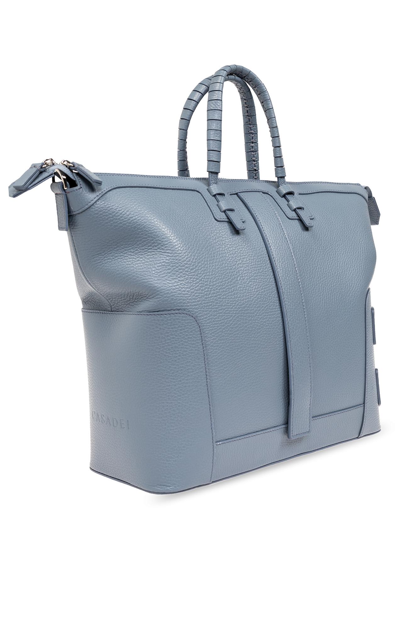 Shop Casadei C-style Shopper Bag In Skylight