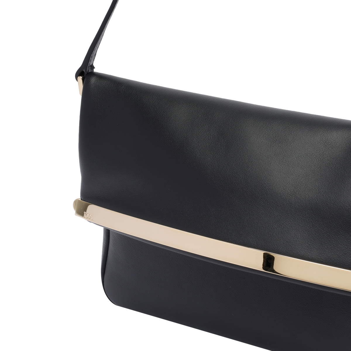 Tod's Small Leather Flap Bag In Black