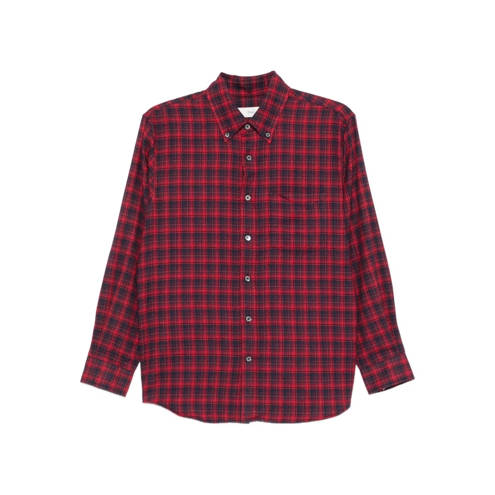 Dunst Checked Long-sleeved Shirt In Red