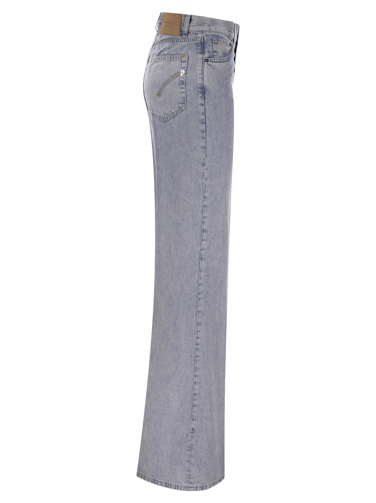 Dondup Relaxed Fit Jeans In Light Denim
