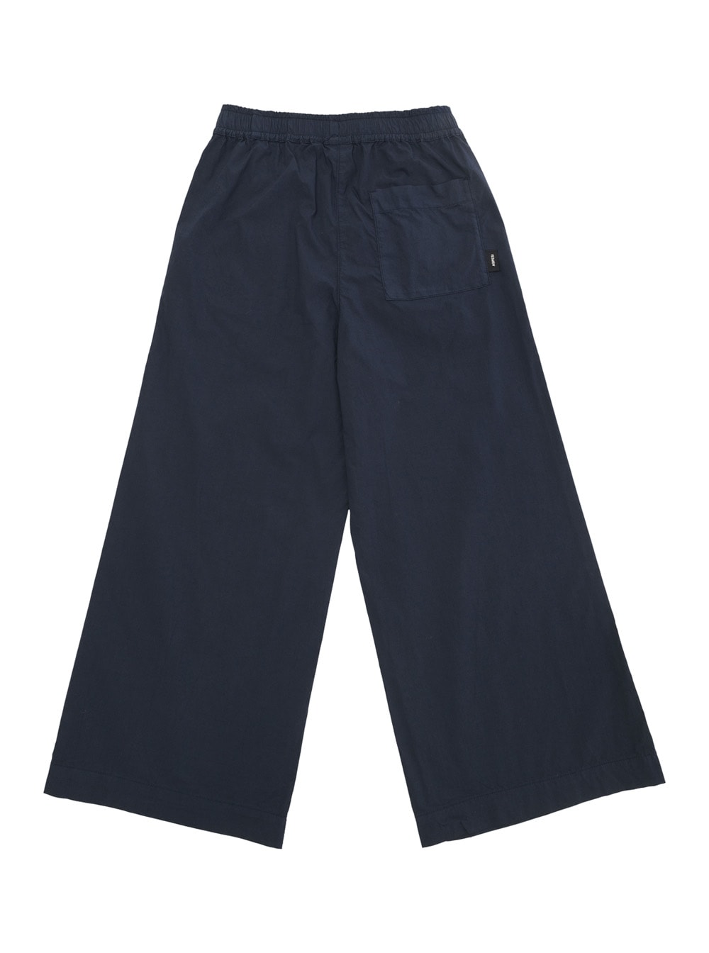 Shop Aspesi Blue Pants With Elasticated Waistband In Cotton Girl