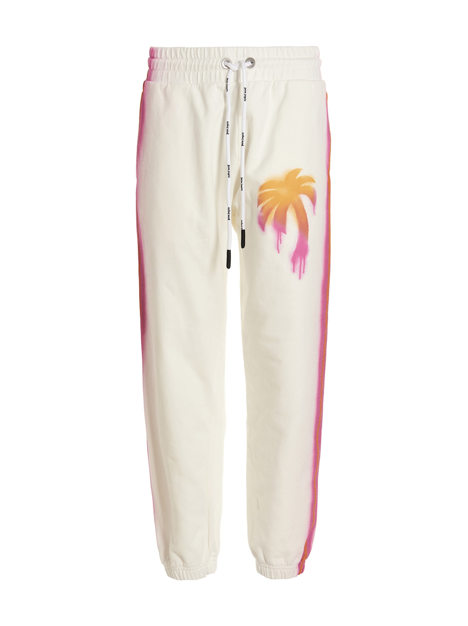 Palm Angels Pa Monogram Piquet Track Pants - Brown | Off White / XL