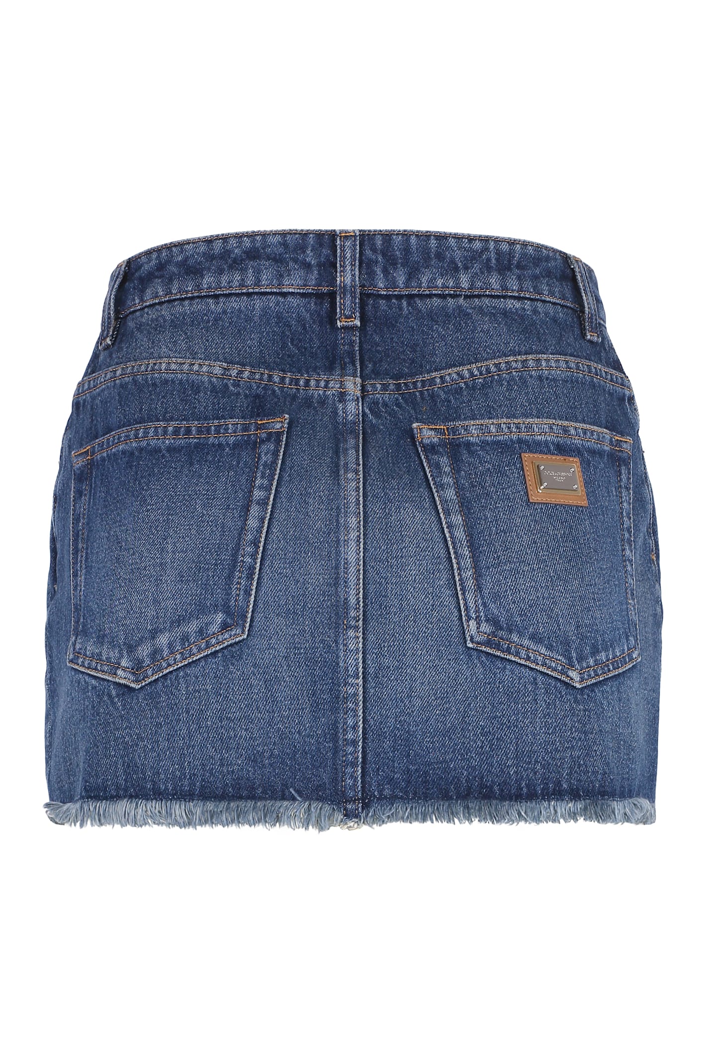 DOLCE & GABBANA DENIM MINI SKIRT