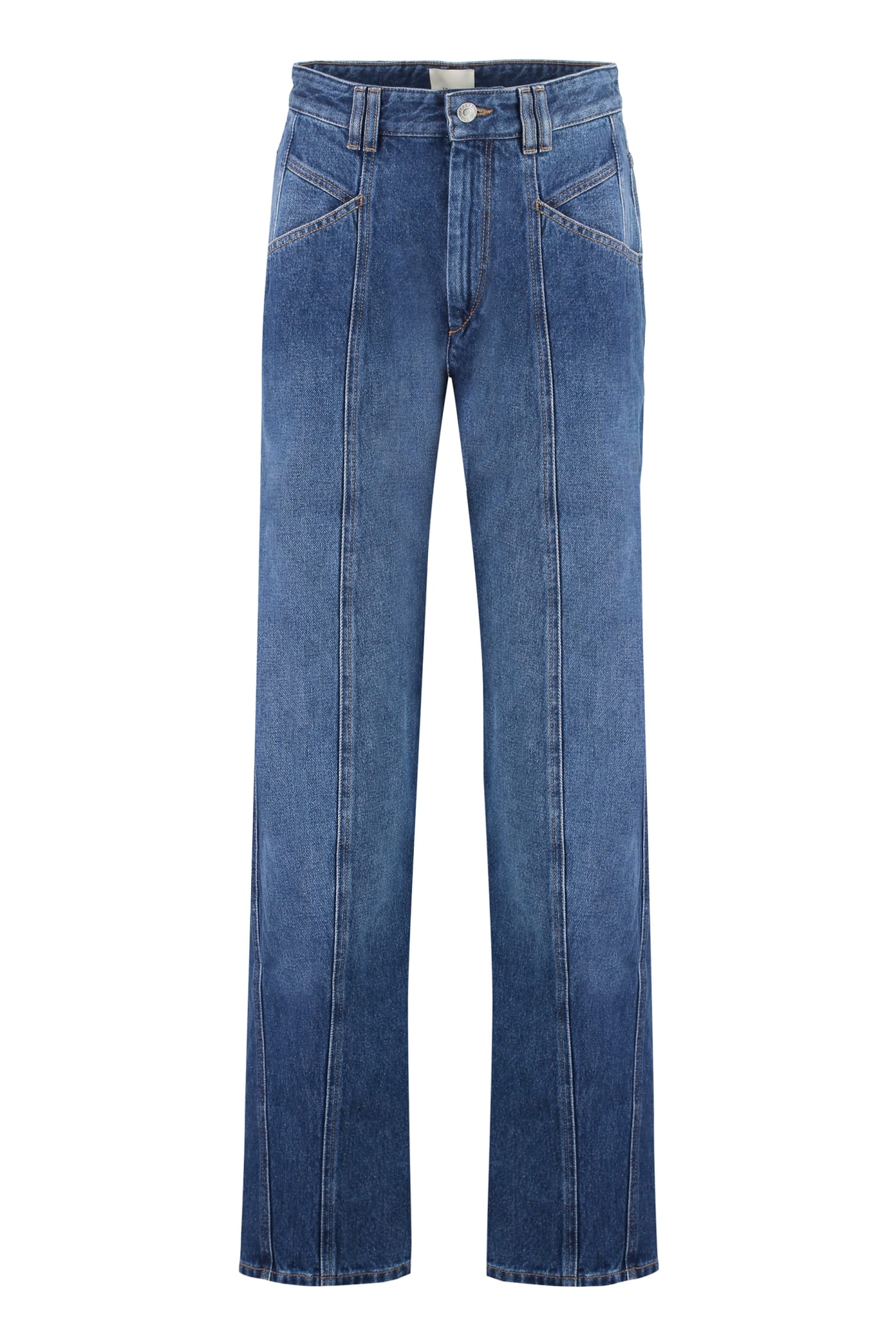 Shop Isabel Marant Vetan Tapered Fit Jeans In Denim