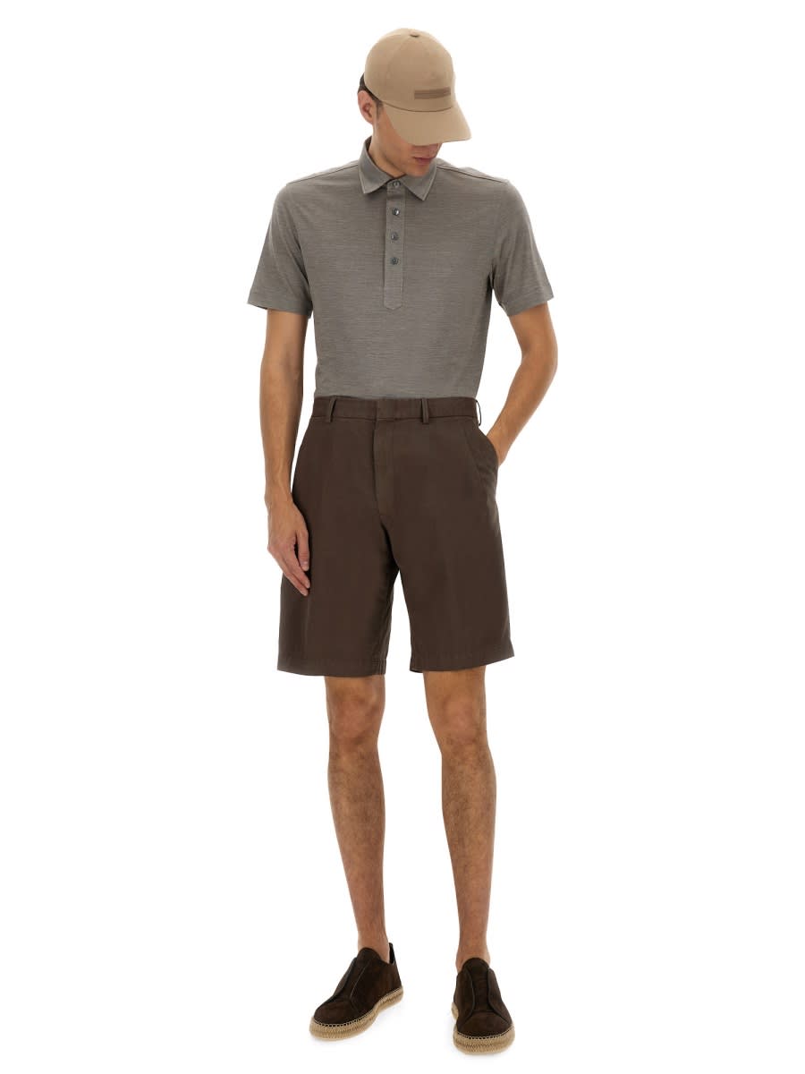 Shop Zegna Summer Chino Shorts
