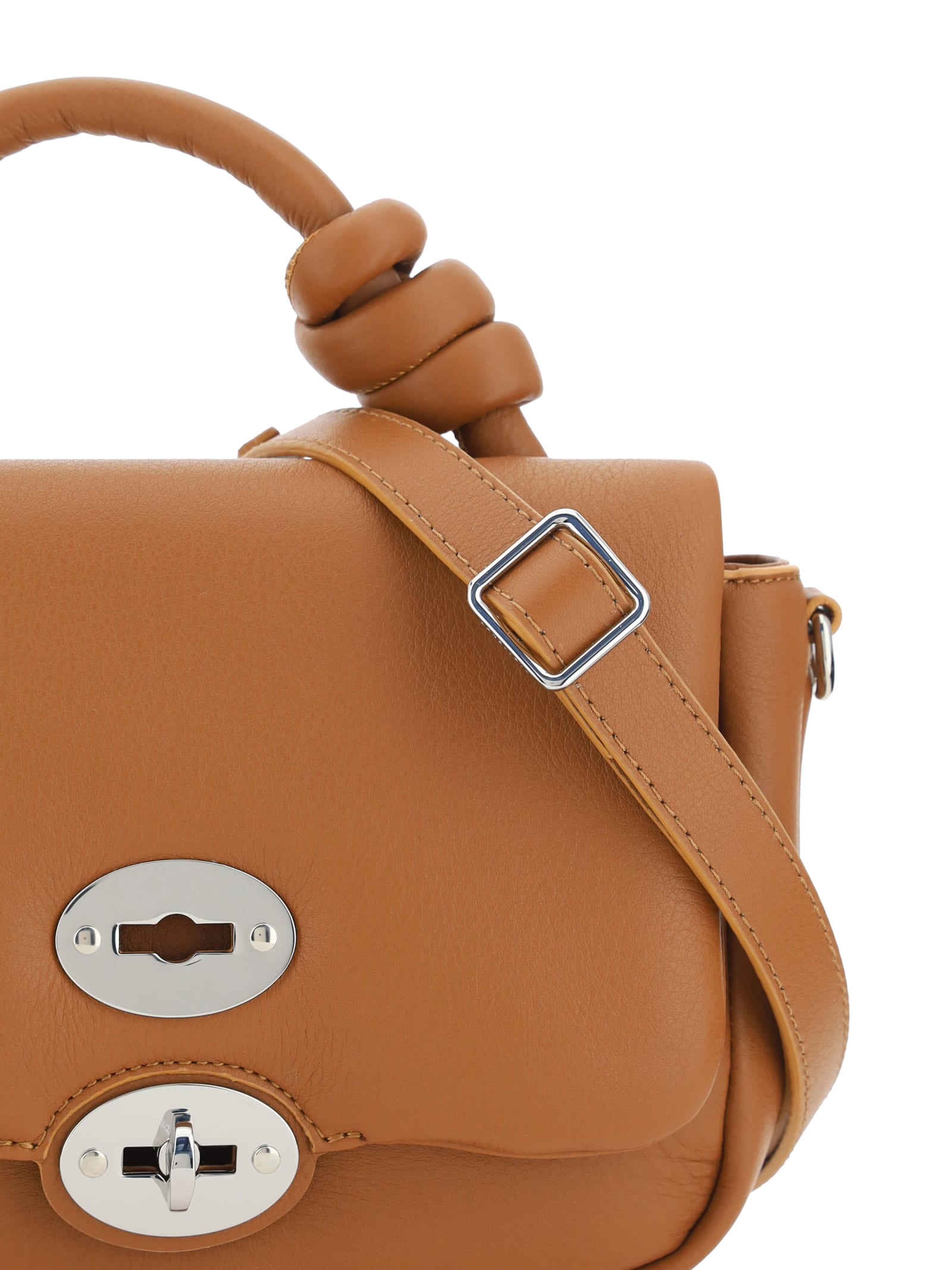 Shop Zanellato Ella Piuma Handbag In Beige Genco