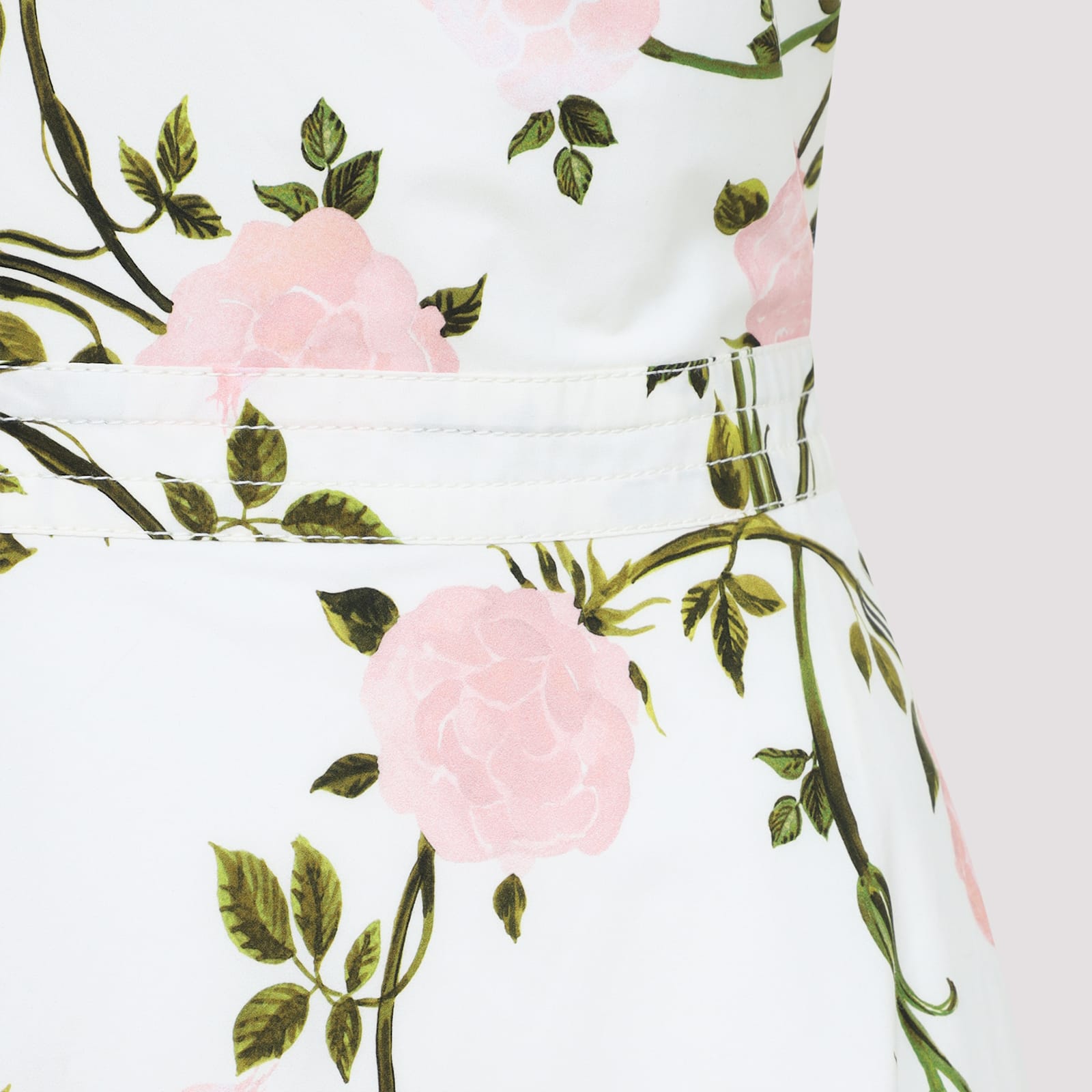 Giambattista Valli One-shoulder Floral Maxi Dress In Ivory Multi