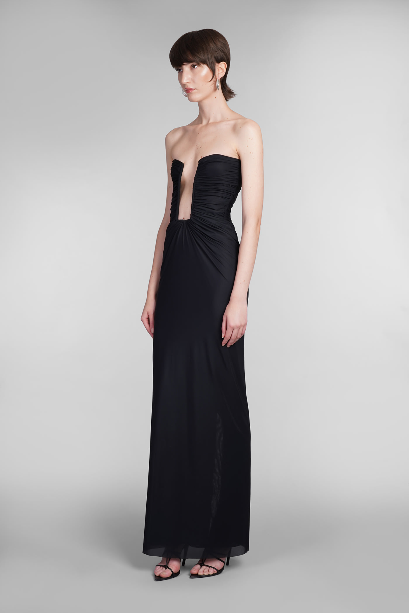 Shop Christopher Esber Dress In Black Viscose