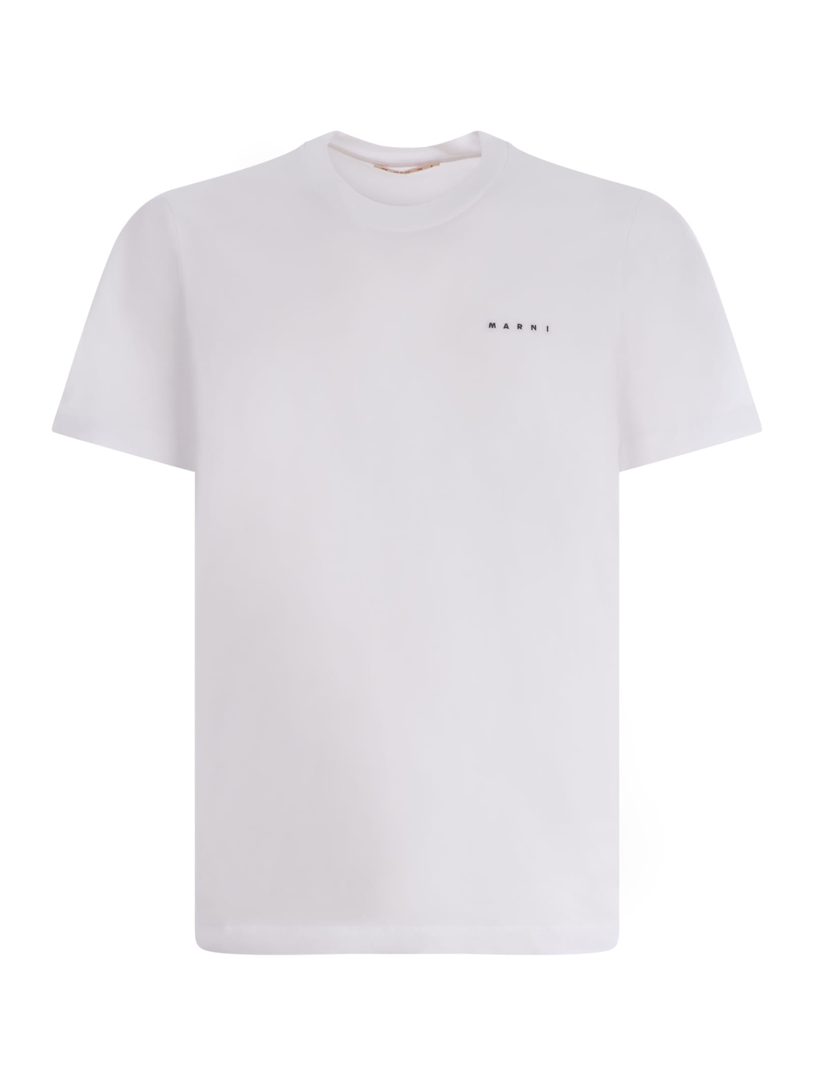 Shop Marni T-shirt  In Cotton In White