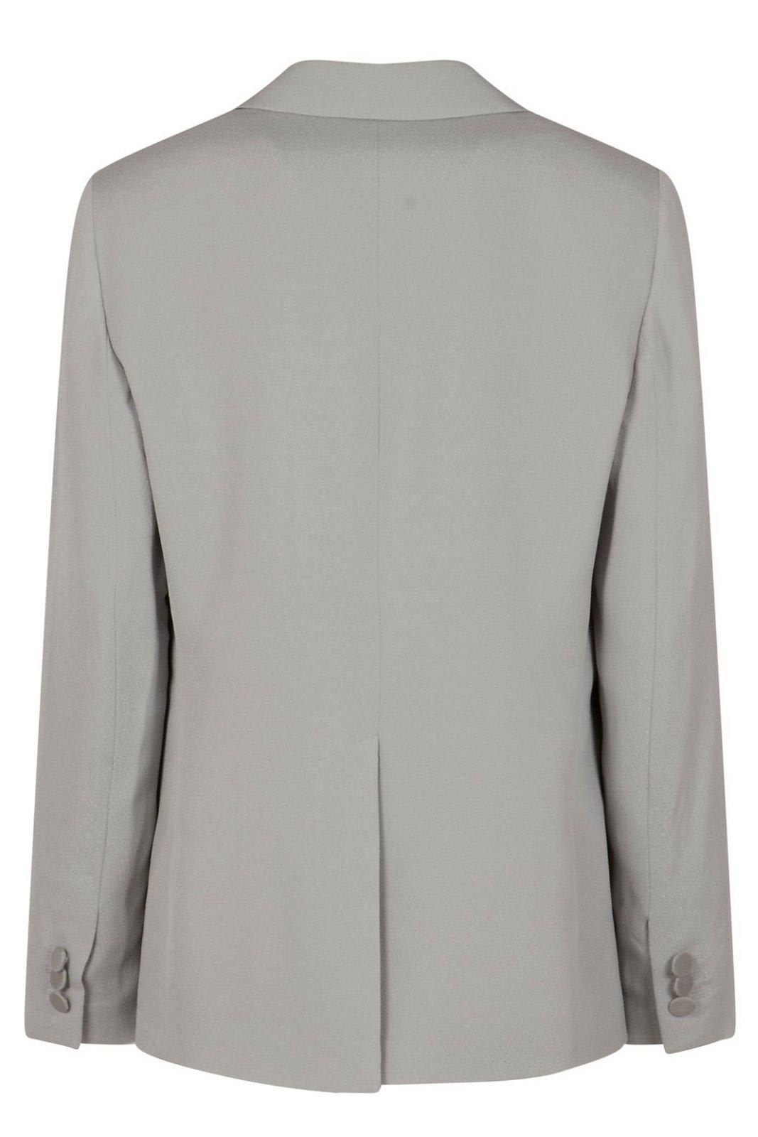 EMPORIO ARMANI ICON CHEVRON SINGLE-BREASTED BLAZER