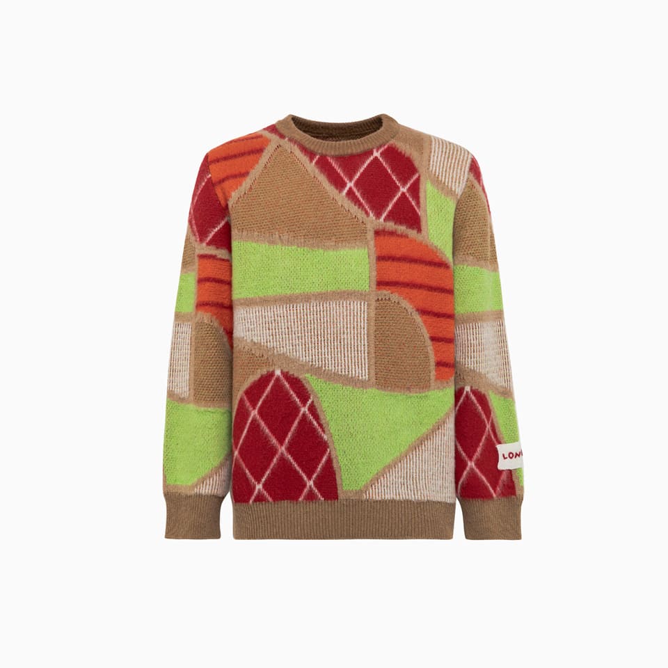 Longo Jacquard Sweater In Color