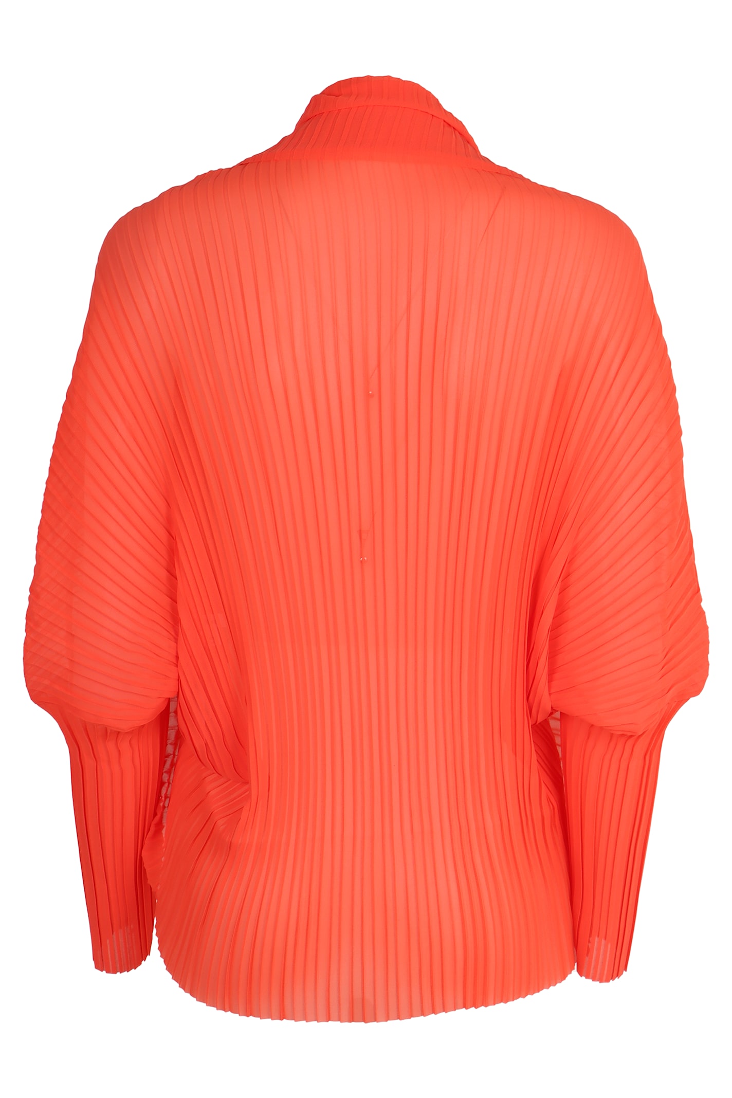 Max Mara Vesuvio Pleated Shrug In Red