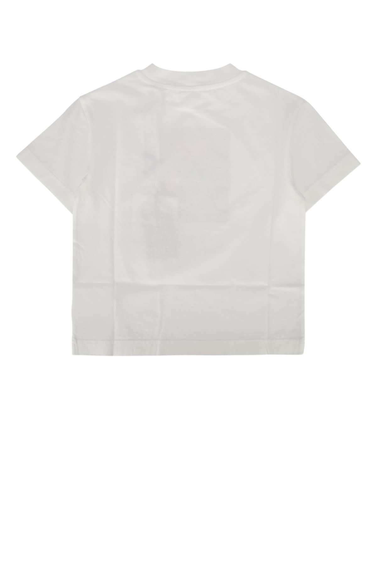 Palm Angels Kids' T-shirt In Offwhite