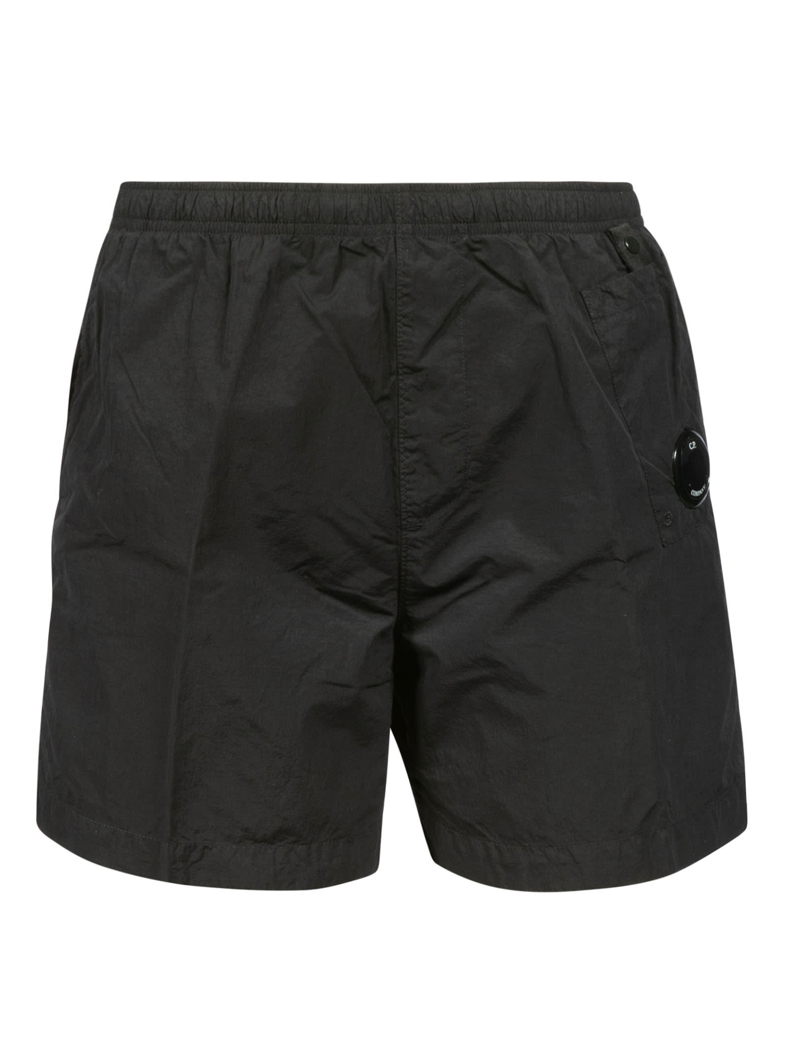 C.P. Company Ribbed Waist Plain Boxer Shorts