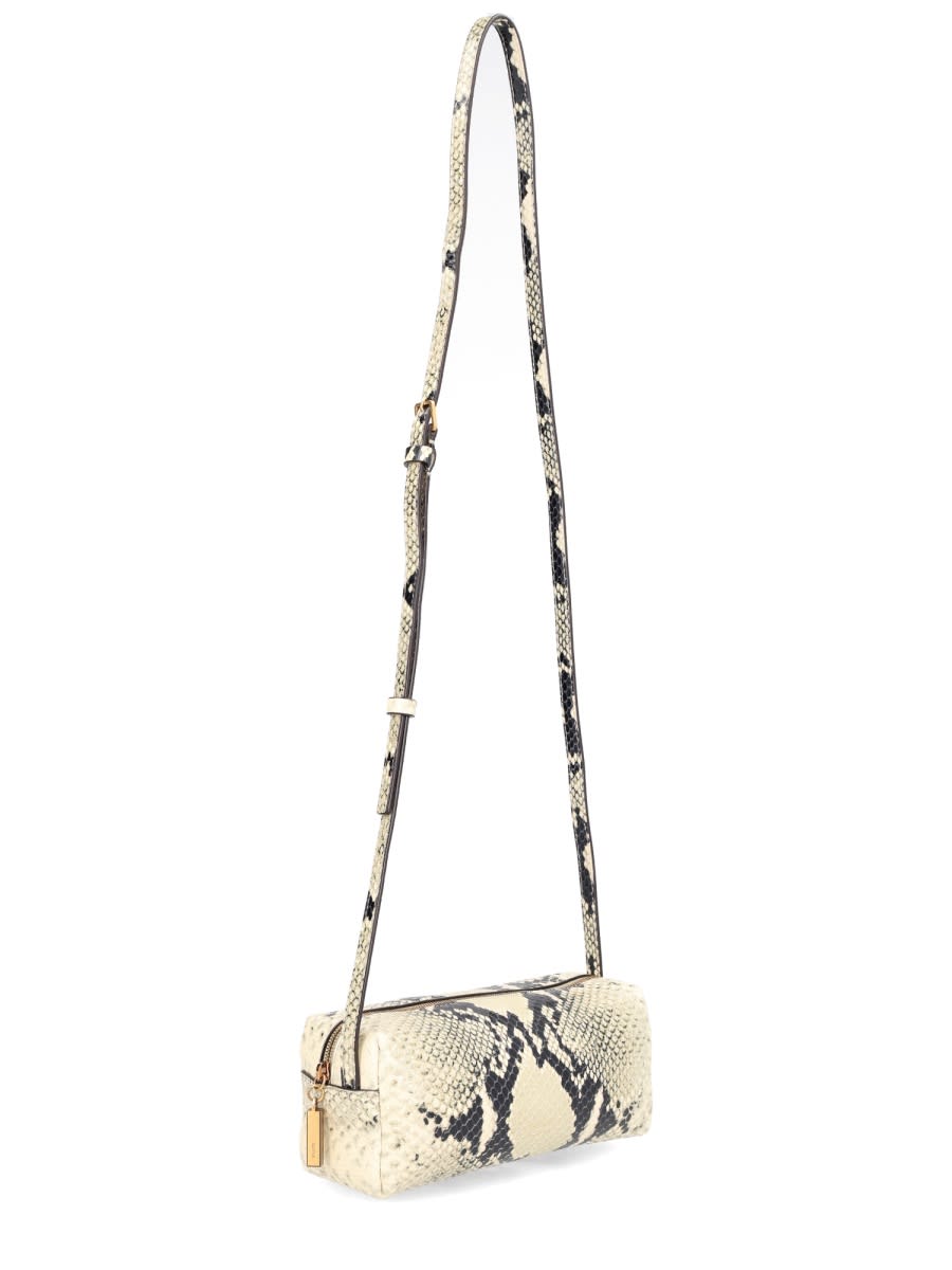 Khaite Mini Kye Python Print Leather Crossbody Bag In Multi