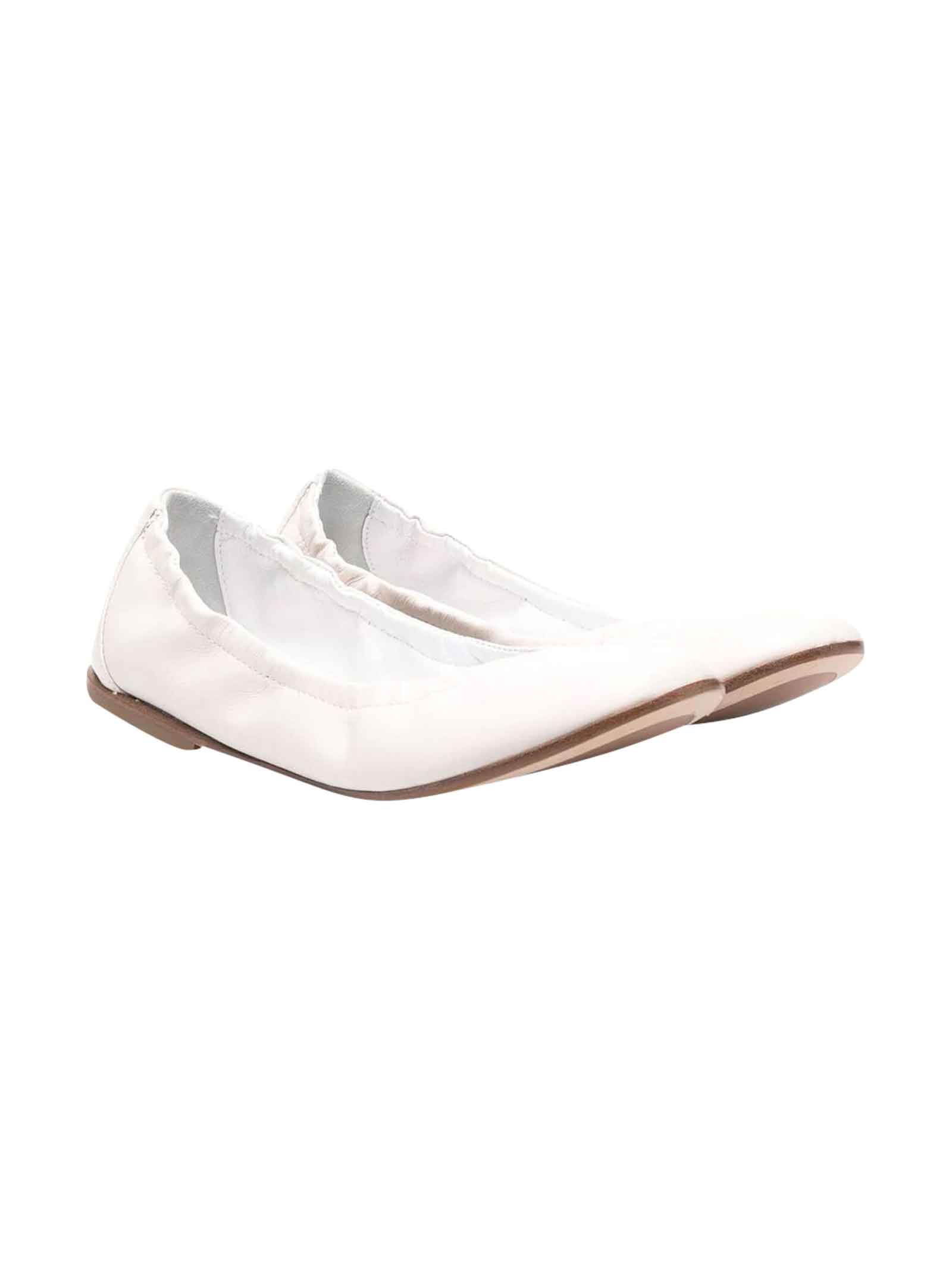 Andrea Montelpare Slip-on Ballerina Shoes In Bianco