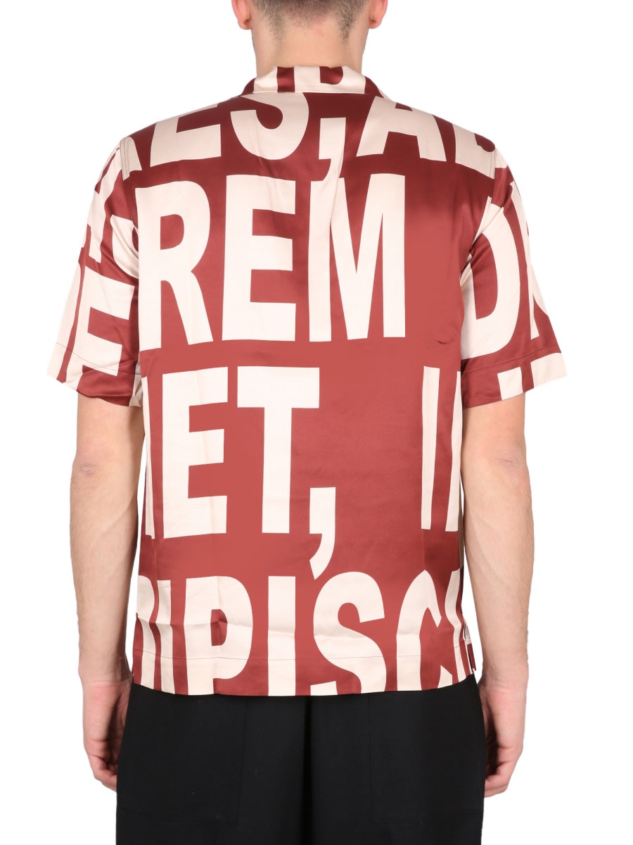 Dries Van Noten Man Shirt Burgundy Size 40 Viscose In Red