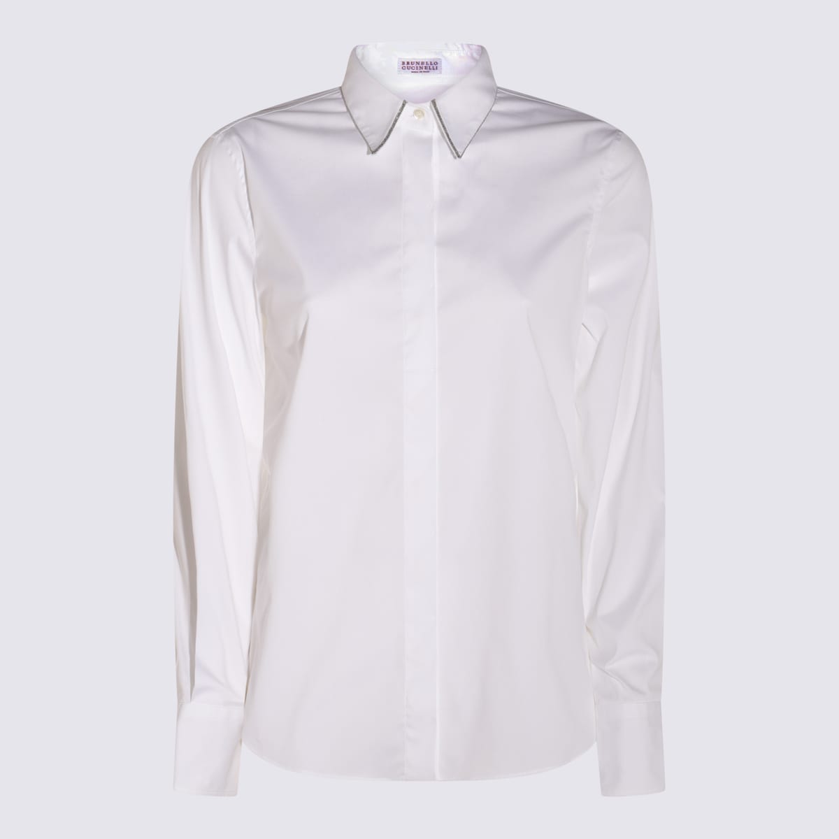 Brunello Cucinelli White Cotton Shirt