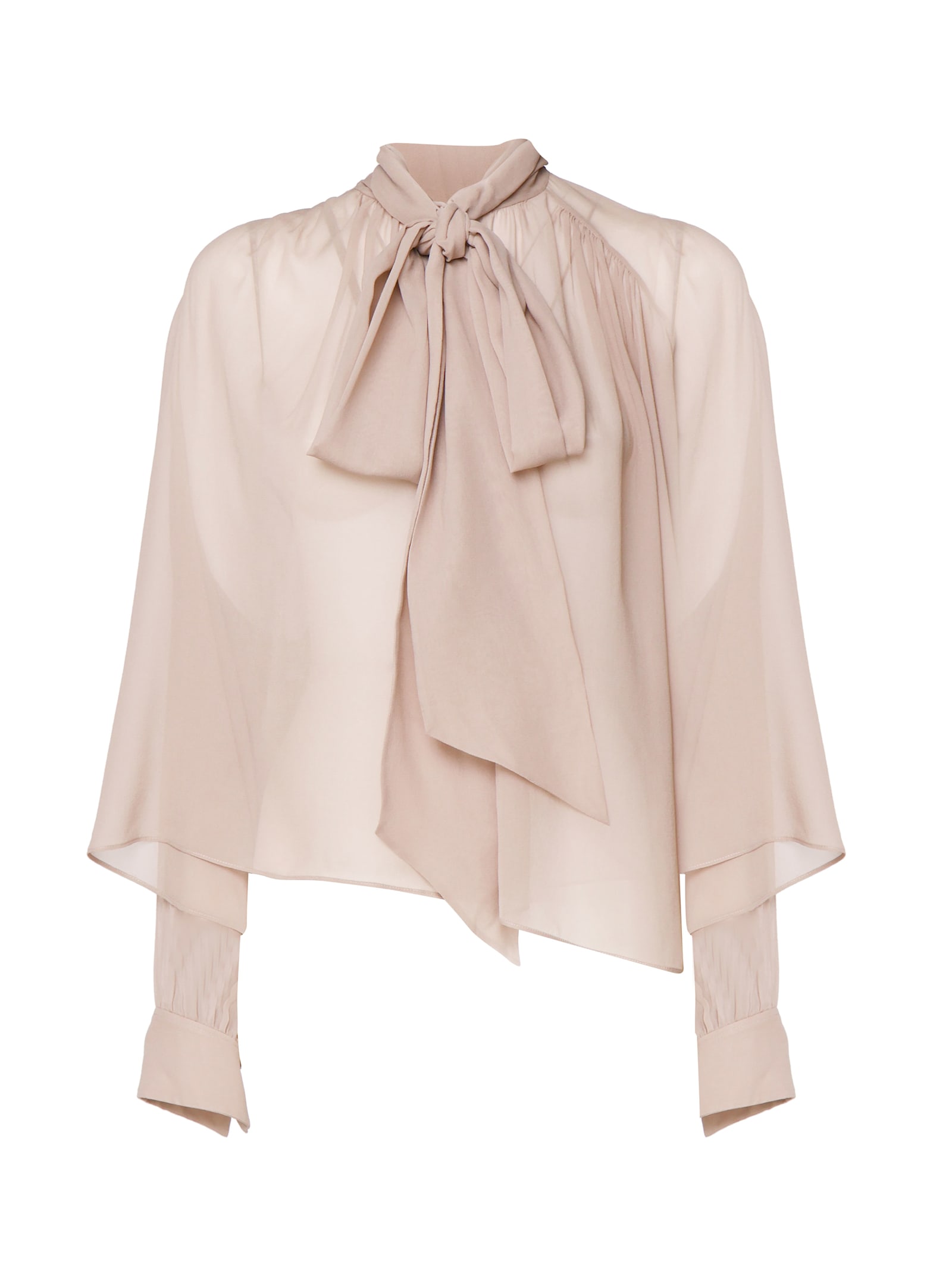 Chloé Boxy Shirt In Pure Silk