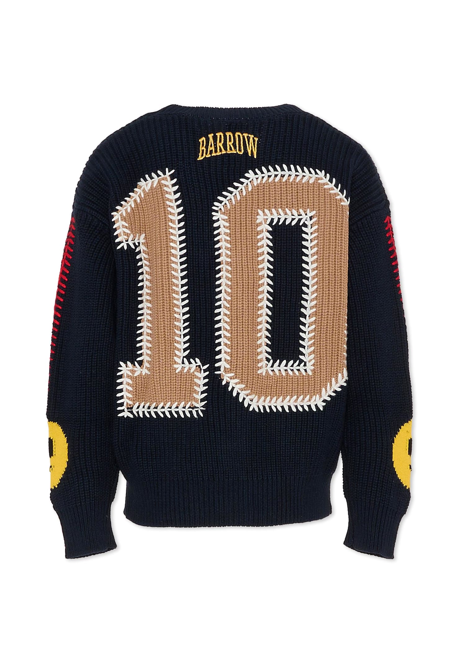 Barrow Blue Cardigan For Boy With Smiley In Blue