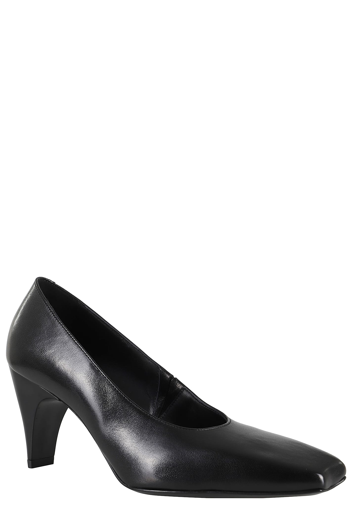 Giampaolo Viozzi Pointed Toe Leather Pumps In Black