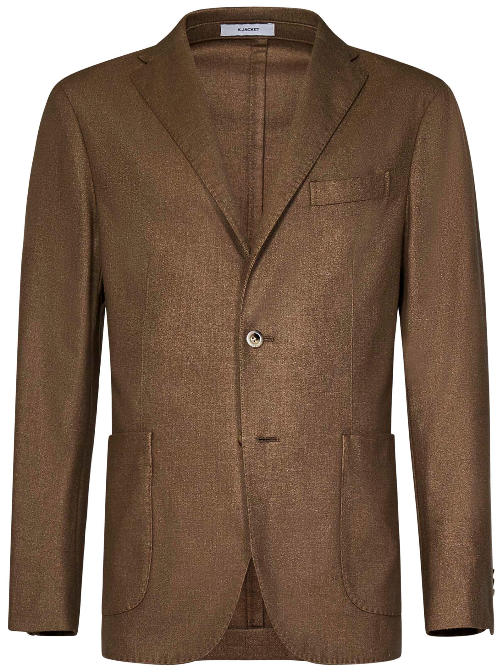 Shop Boglioli K-jacket 50 Blazer In Brown