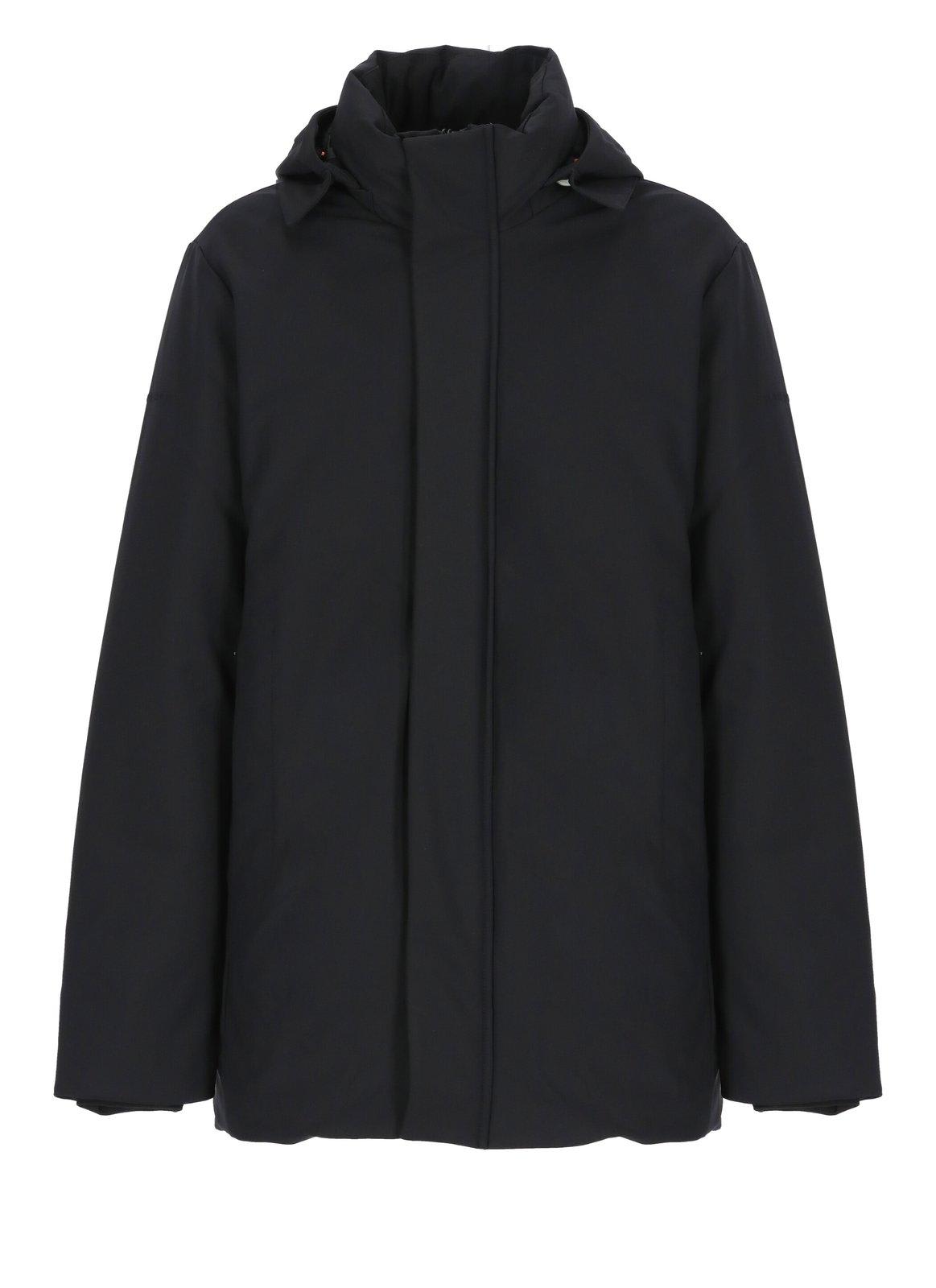 Shop Save The Duck Hooded Padded Jacket In Black