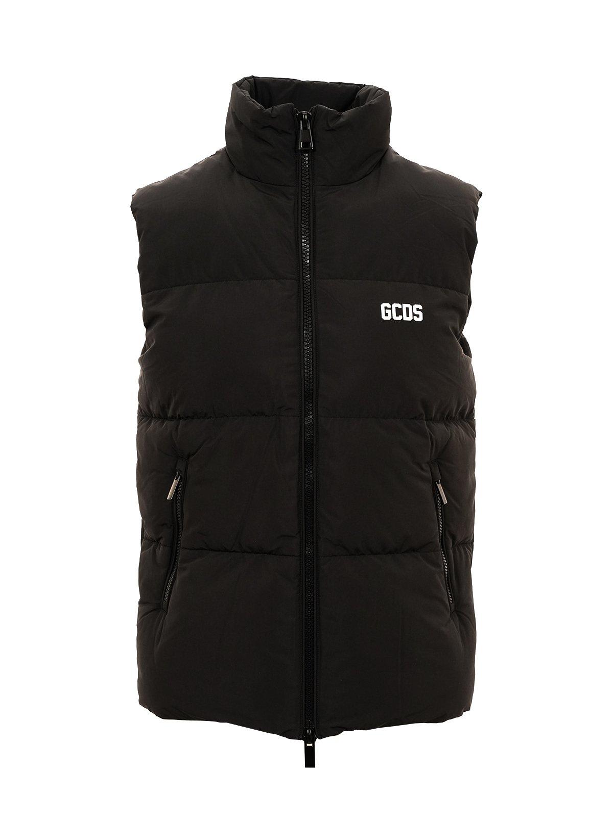 GCDS PADDED ZIPPED DOWN GILET