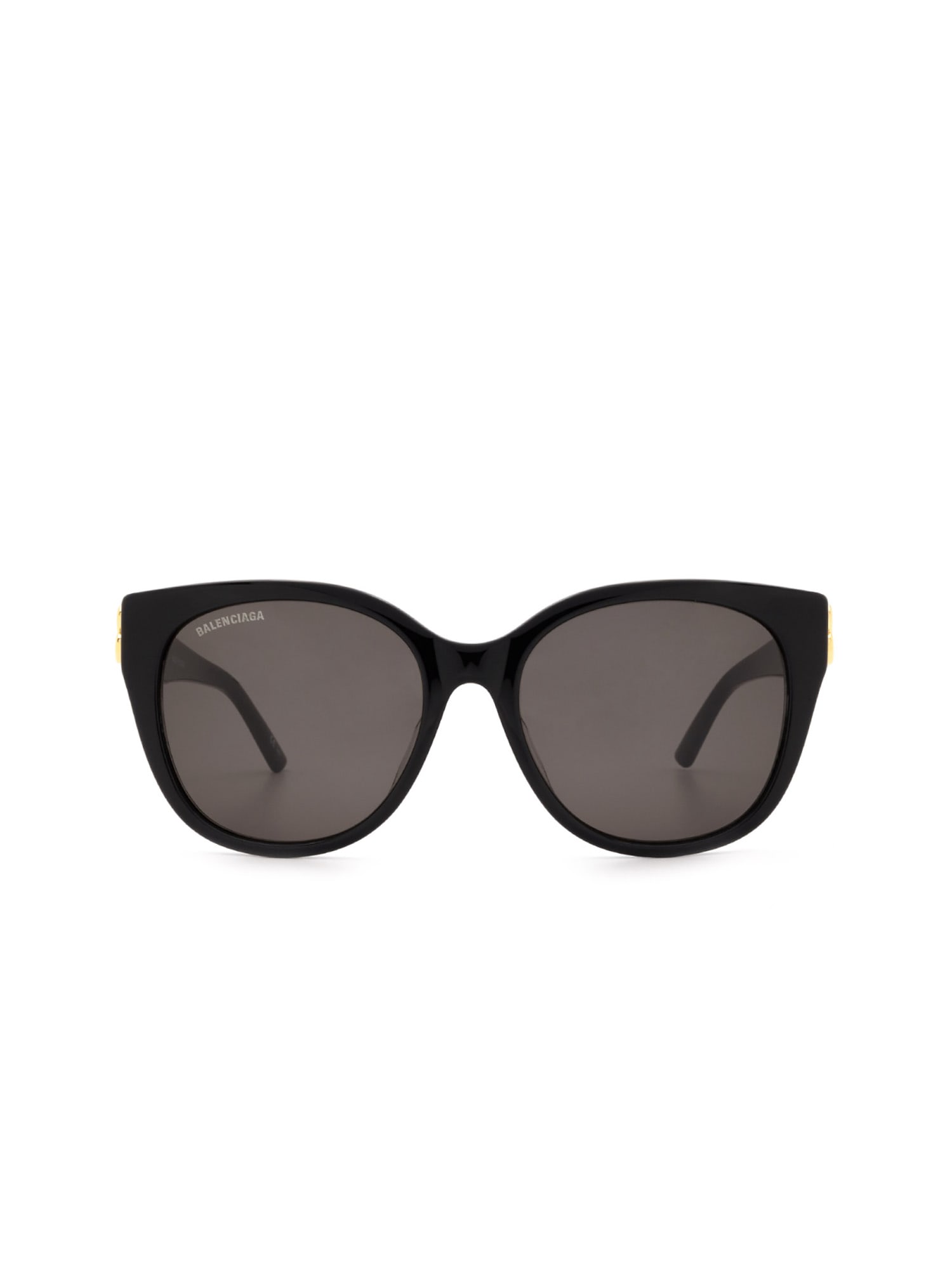Shop Balenciaga Bb0103sa Sunglasses In Black Gold Grey