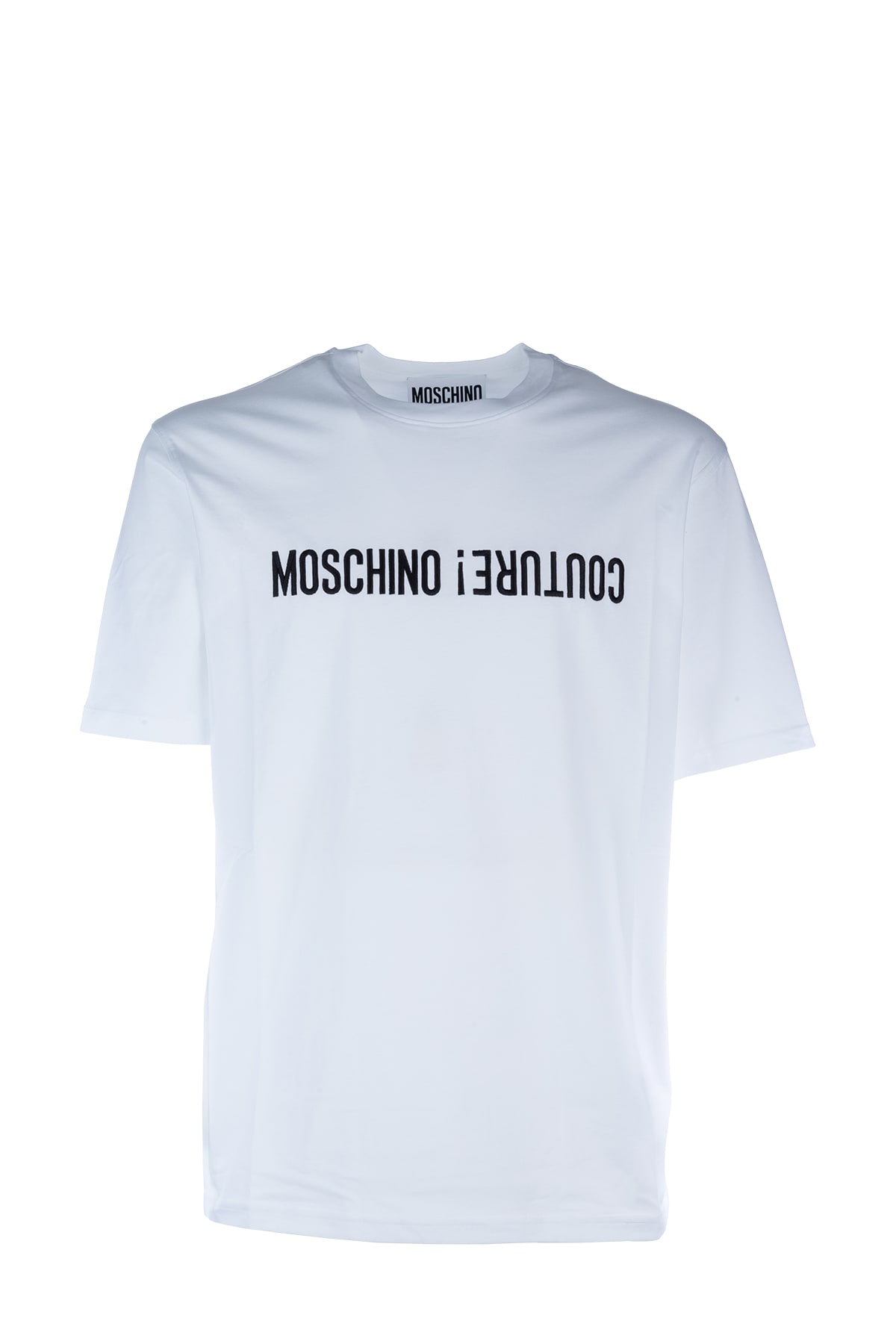 Moschino T-shirt In Fantasia Bianco