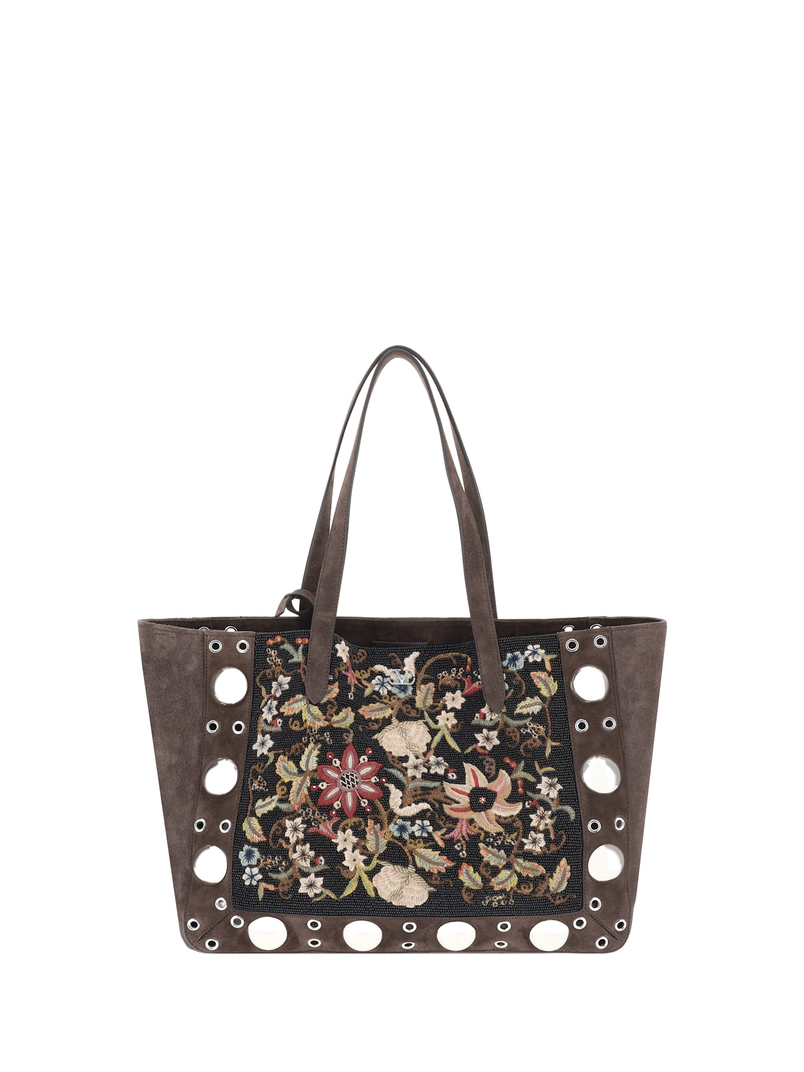 Valentino Garavani Floral Embroideried Nellcote Tote Bag