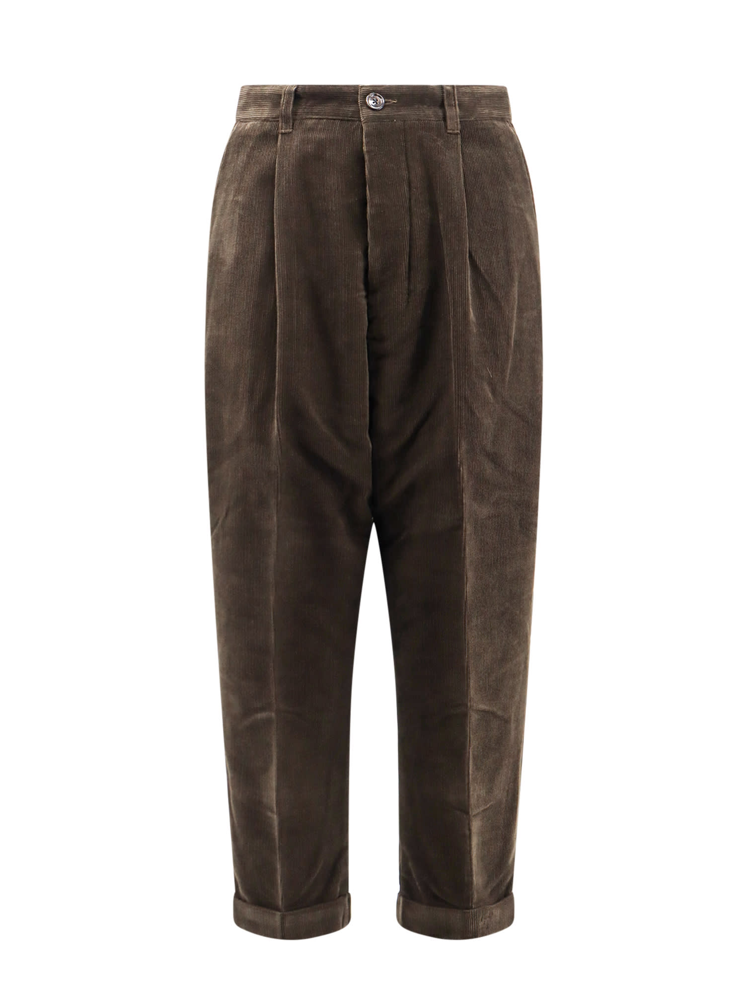 Shop Ami Alexandre Mattiussi Trouser In Brown