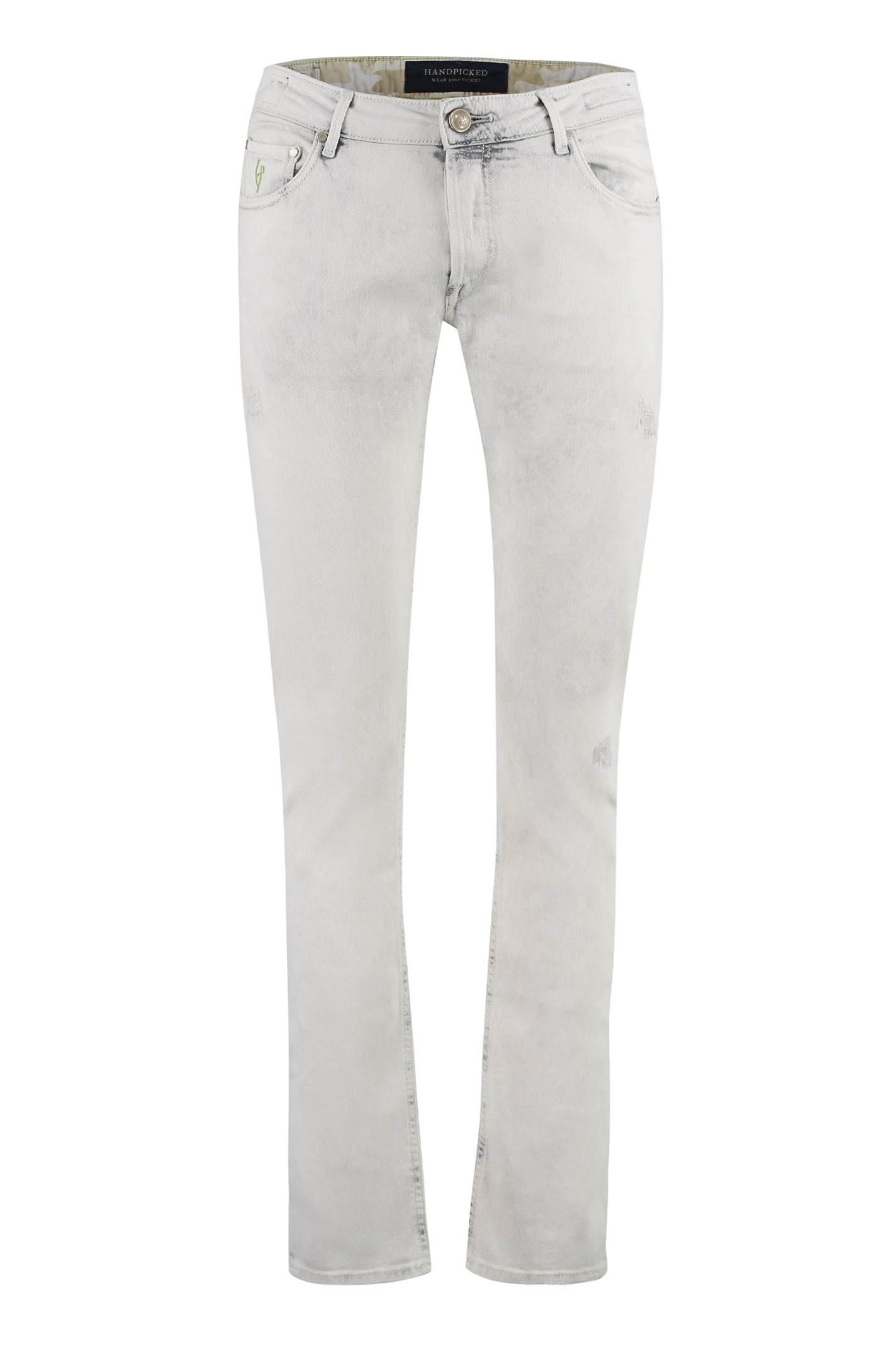 Shop Hand Picked Orvieto Slim Fit Jeans In Grey