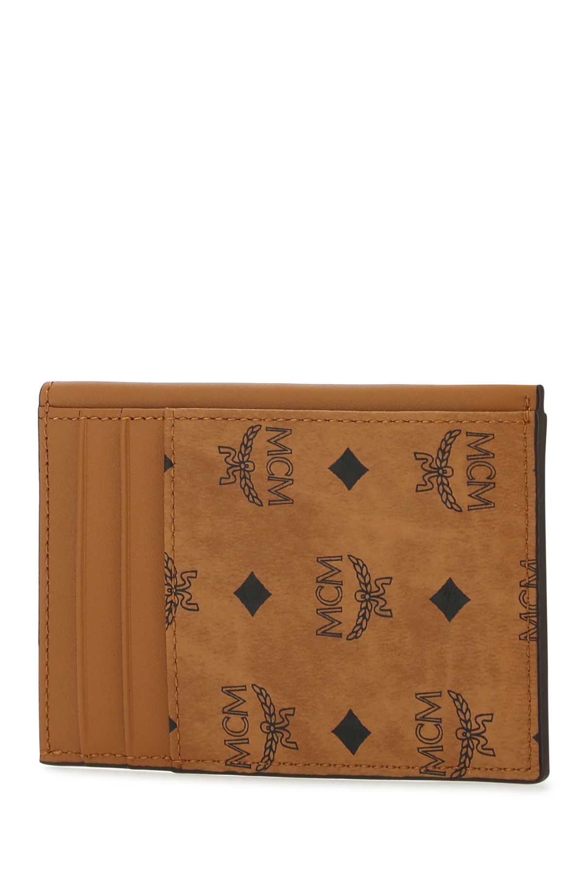 Shop Mcm Printed Leather Cardholder In Co