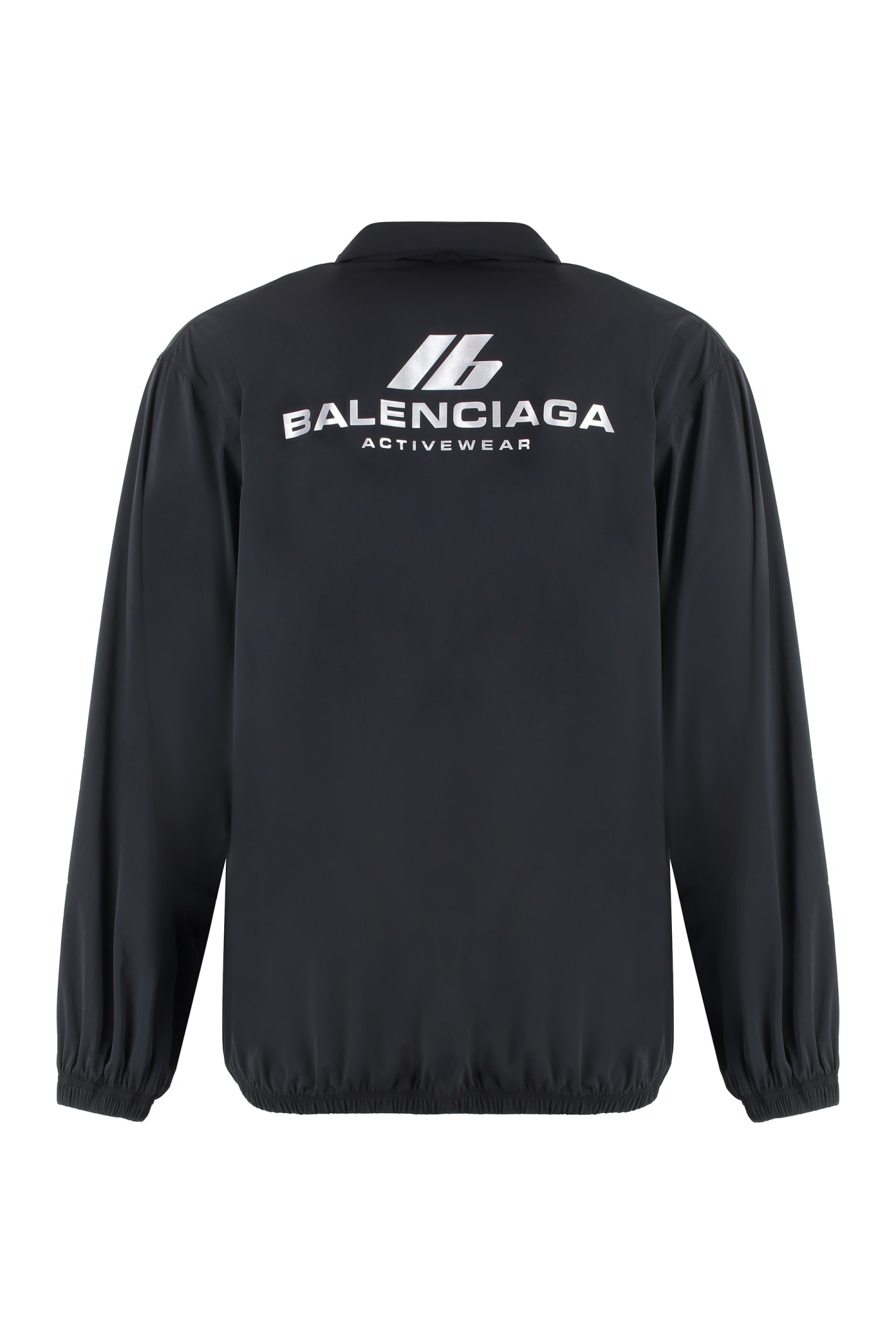 Shop Balenciaga Techno Fabric Jacket In Black