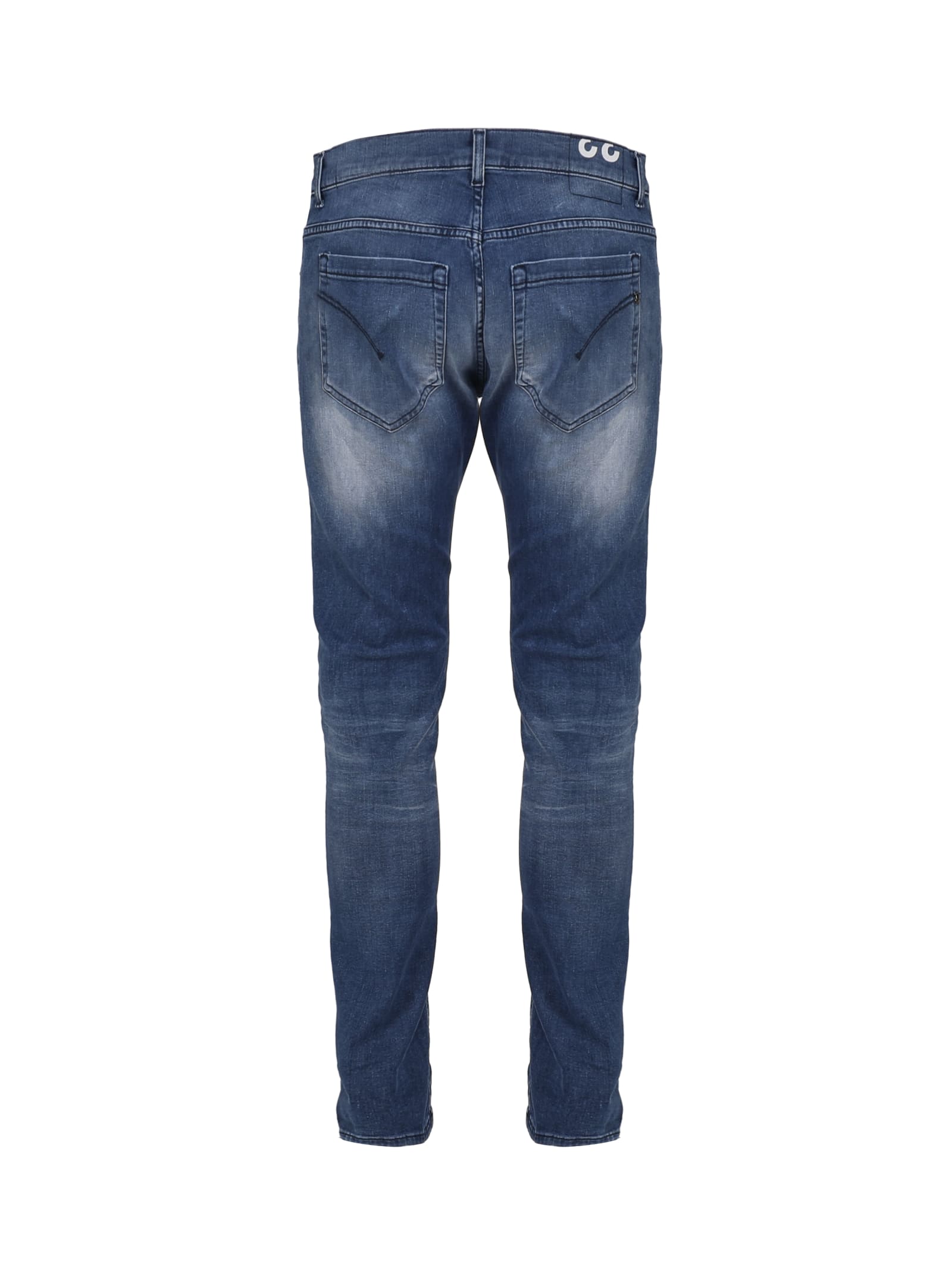 Shop Dondup Jeans George In Cotton In Blue