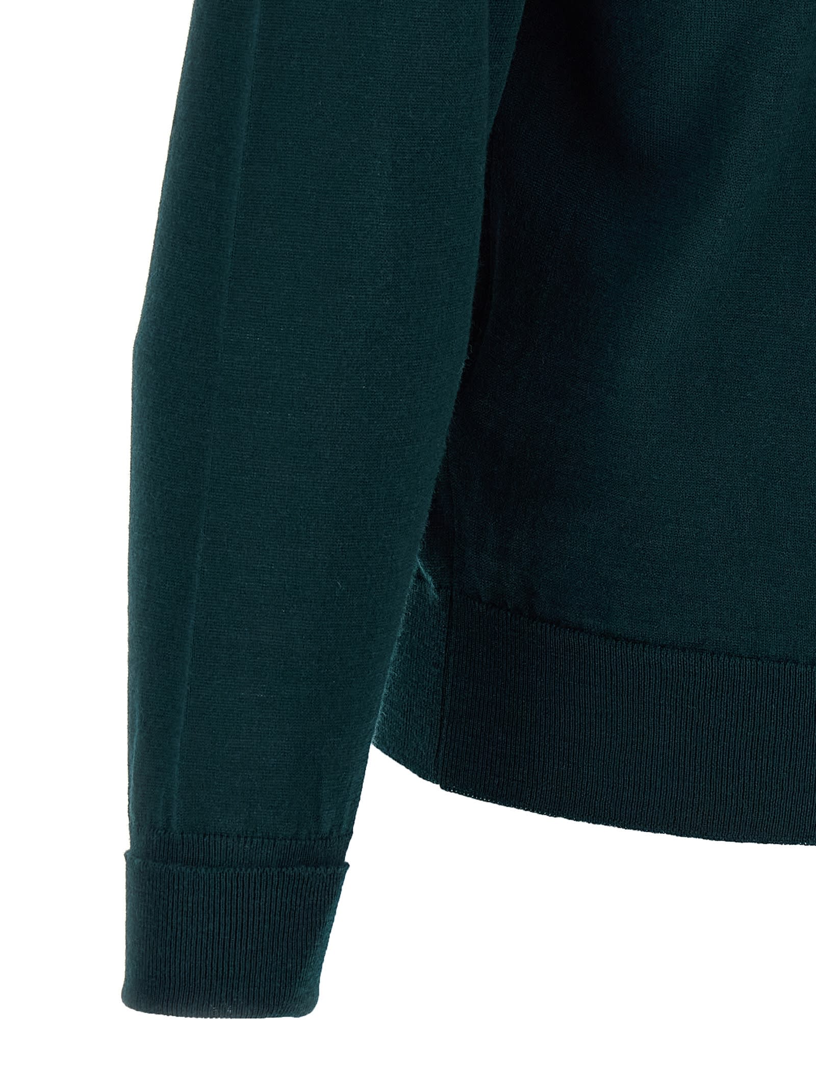 John Smedley Lundy Wool Jumper In Green