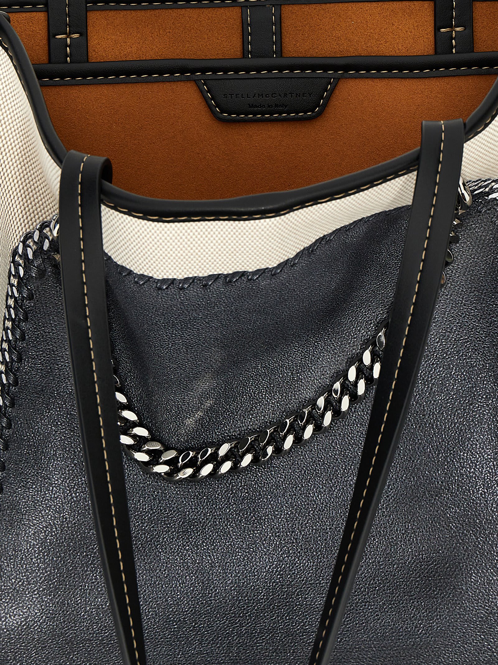 STELLA MCCARTNEY TROMPE LOEIL PRINT ON SHOPPING BAG