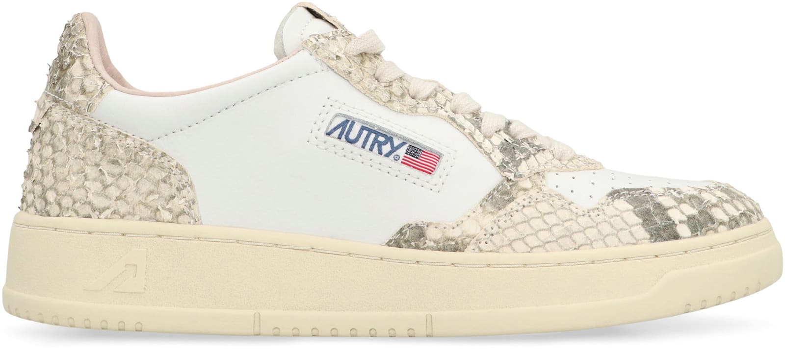 Autry Medalist Low-top Sneakers Leather Inserts In Multi