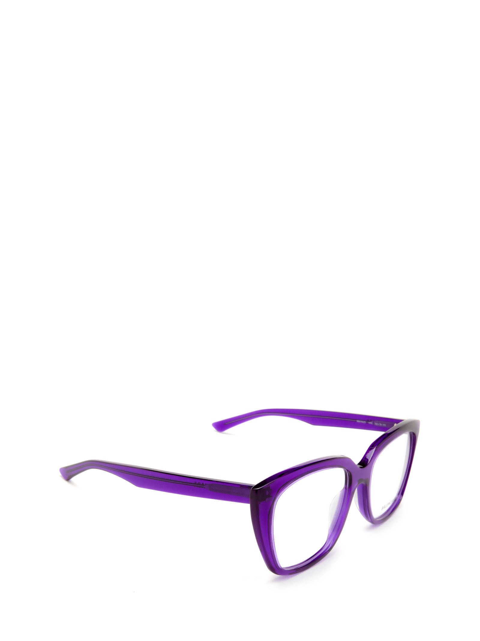 Shop Balenciaga Bb0062o Violet Glasses