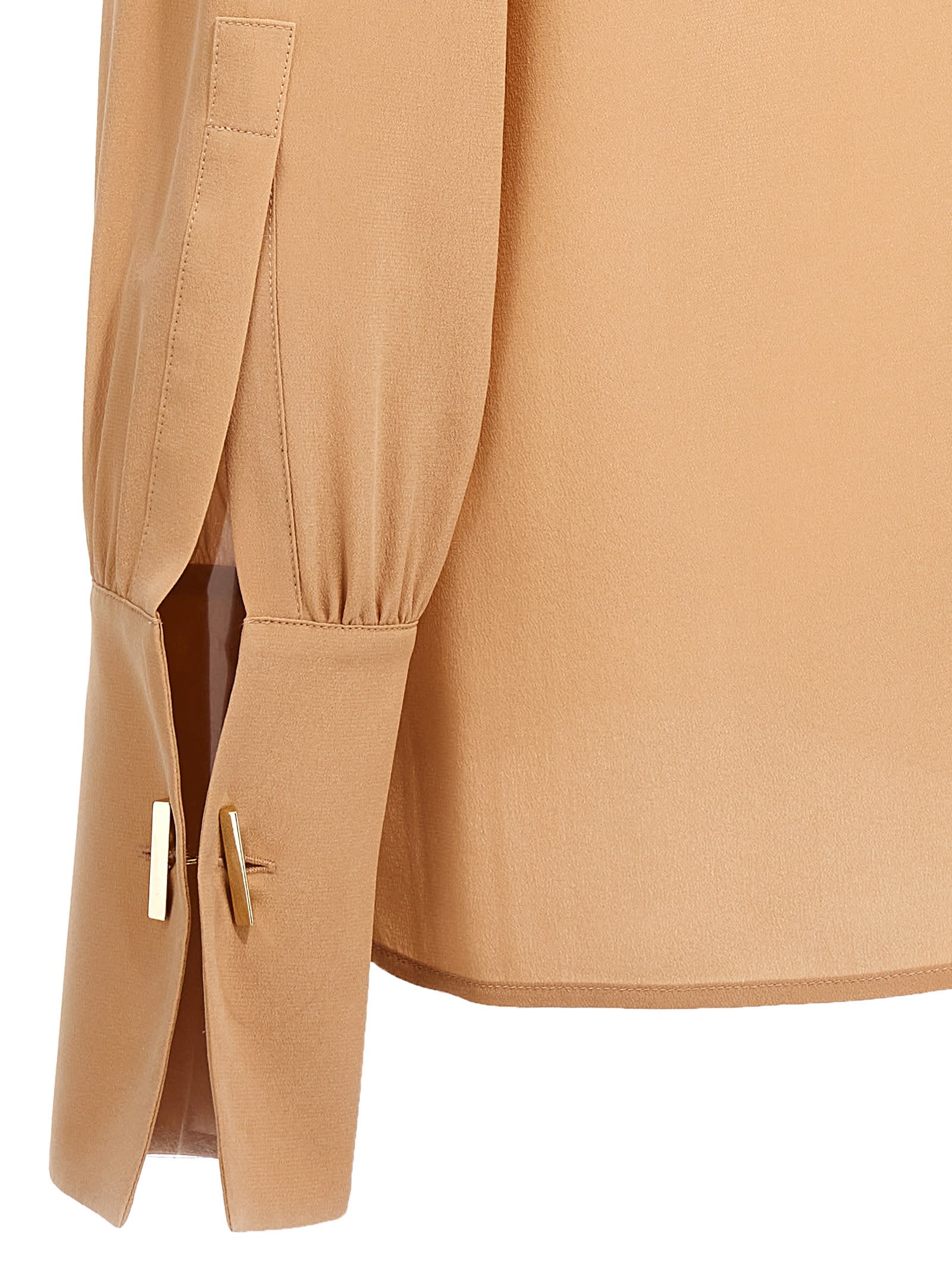 Shop Max Mara Leva Shirt In Beige