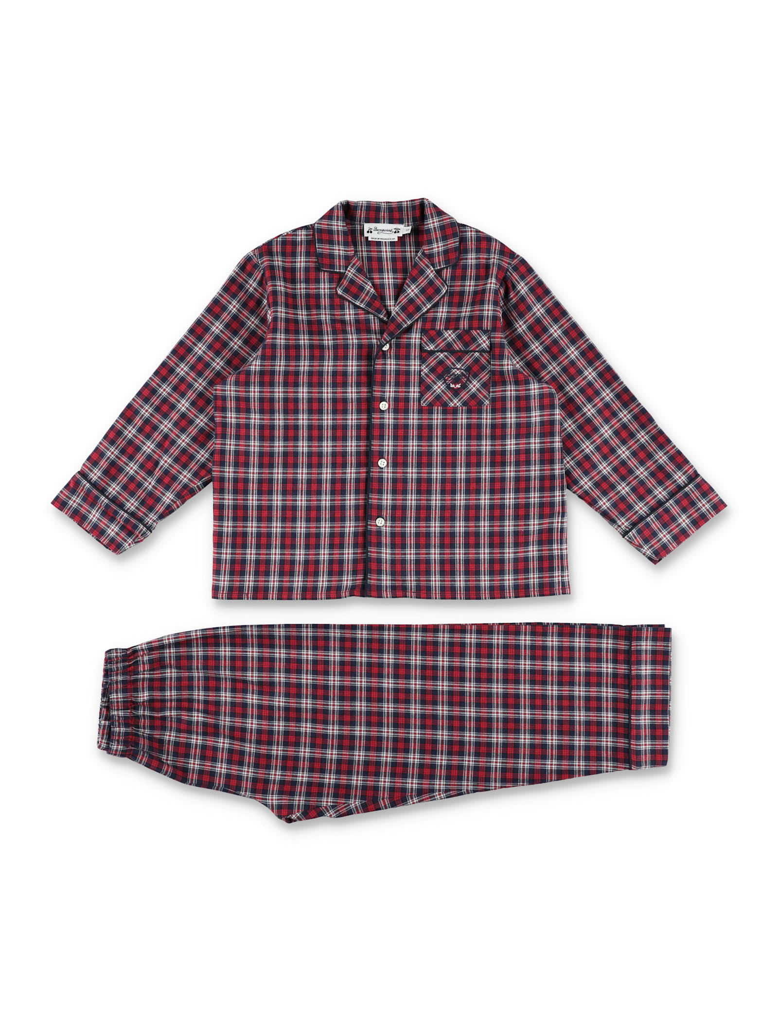 Bonpoint Kid - Dormeur Checkered Pajamas