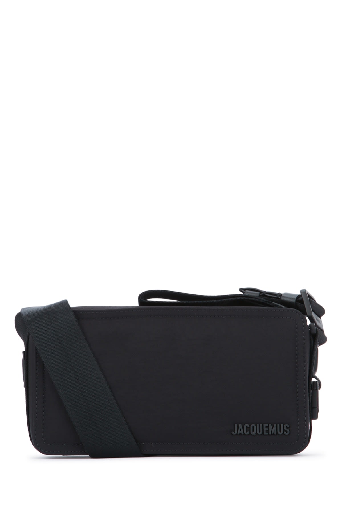 Jacquemus Le Cuerda Horizontal Nylon Bag In Black
