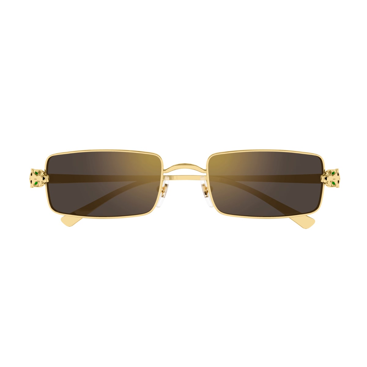 Cartier Ct0473s Panthère De  001 Sunglasses In Oro