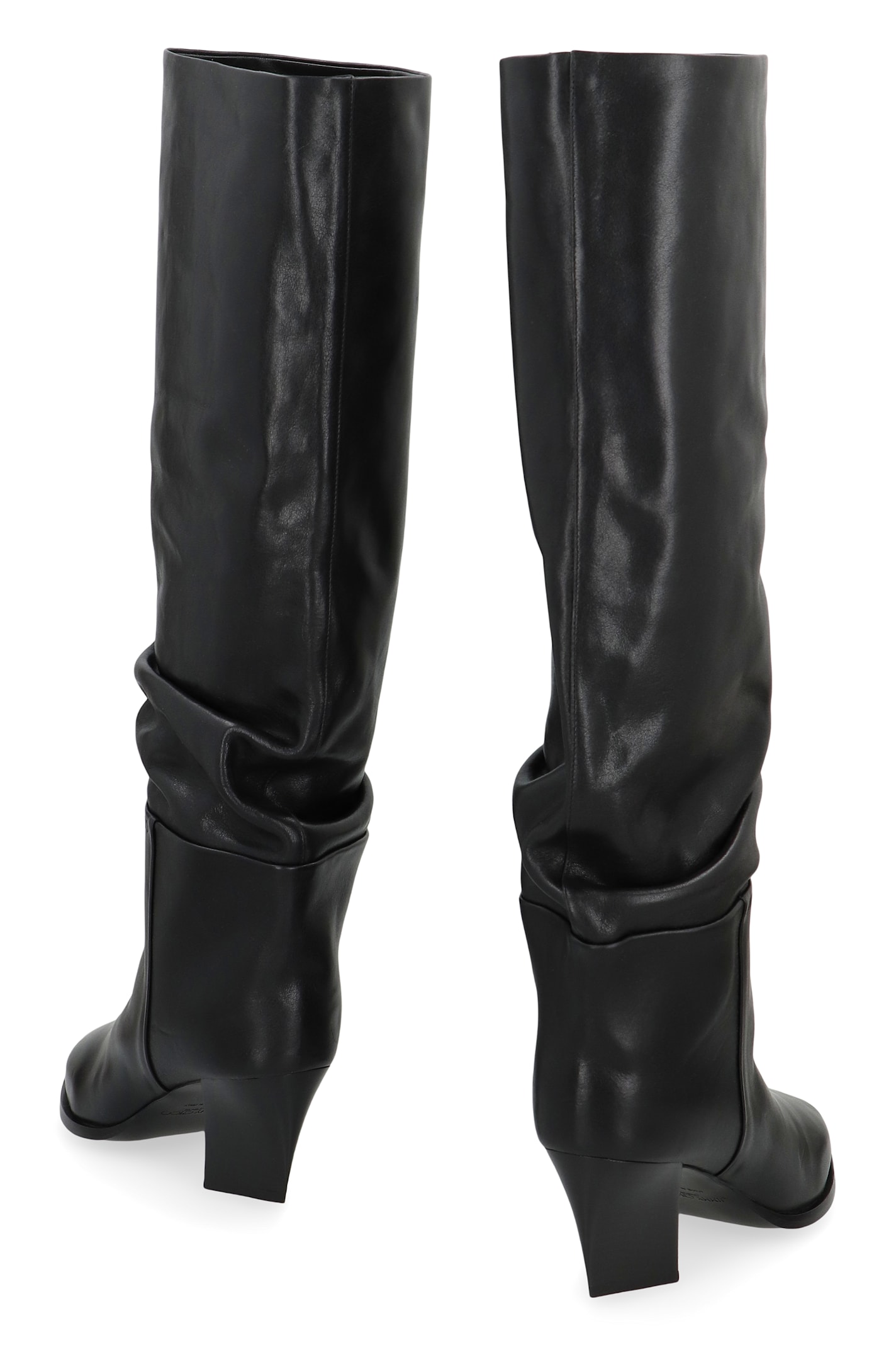 Jimmy Choo Hart Leather Boots In Black