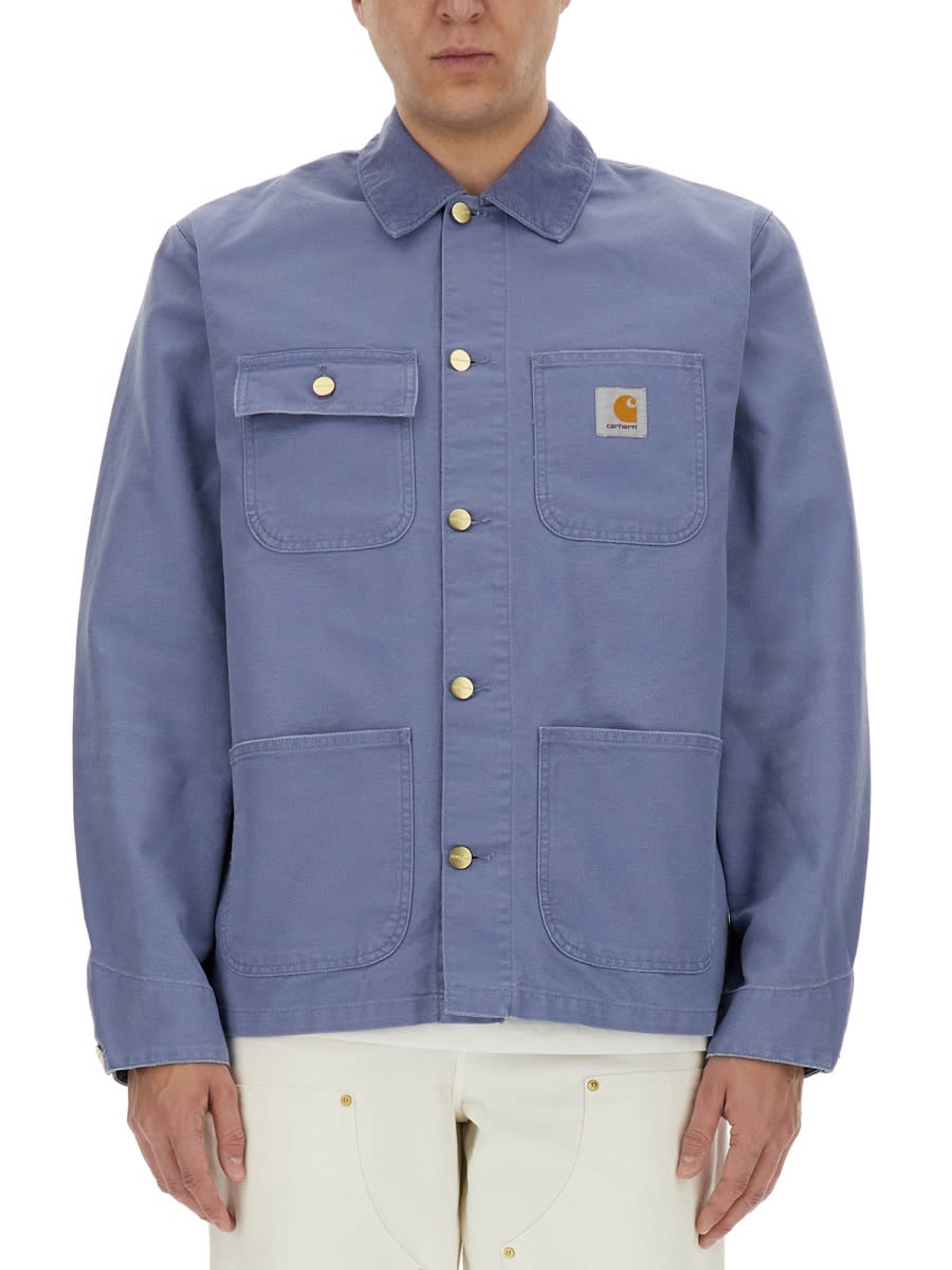 Shop Carhartt Jacket Michigan In Blue
